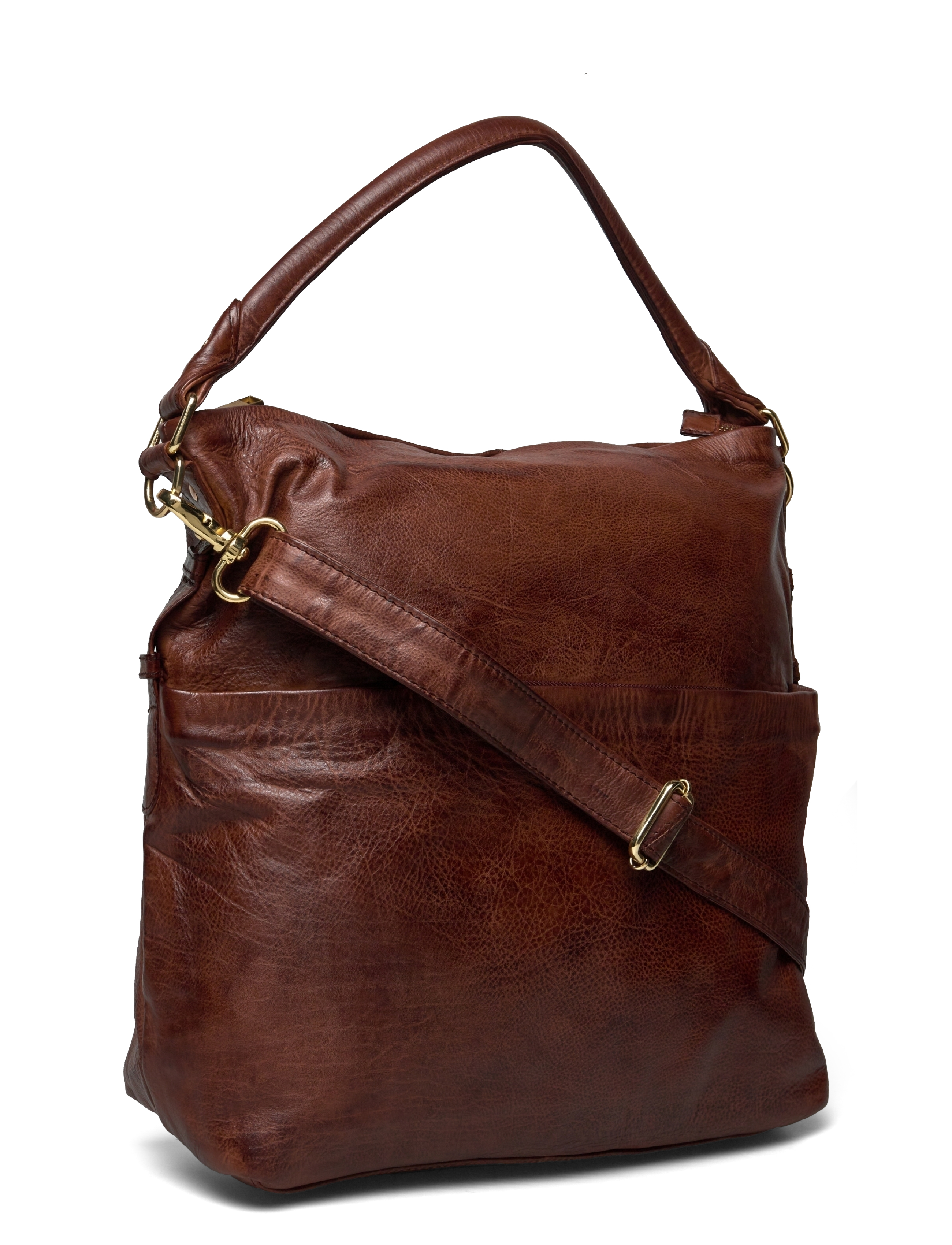 DEPECHE - Medium bag - festmode zu outlet-preisen - 133 brandy - 2