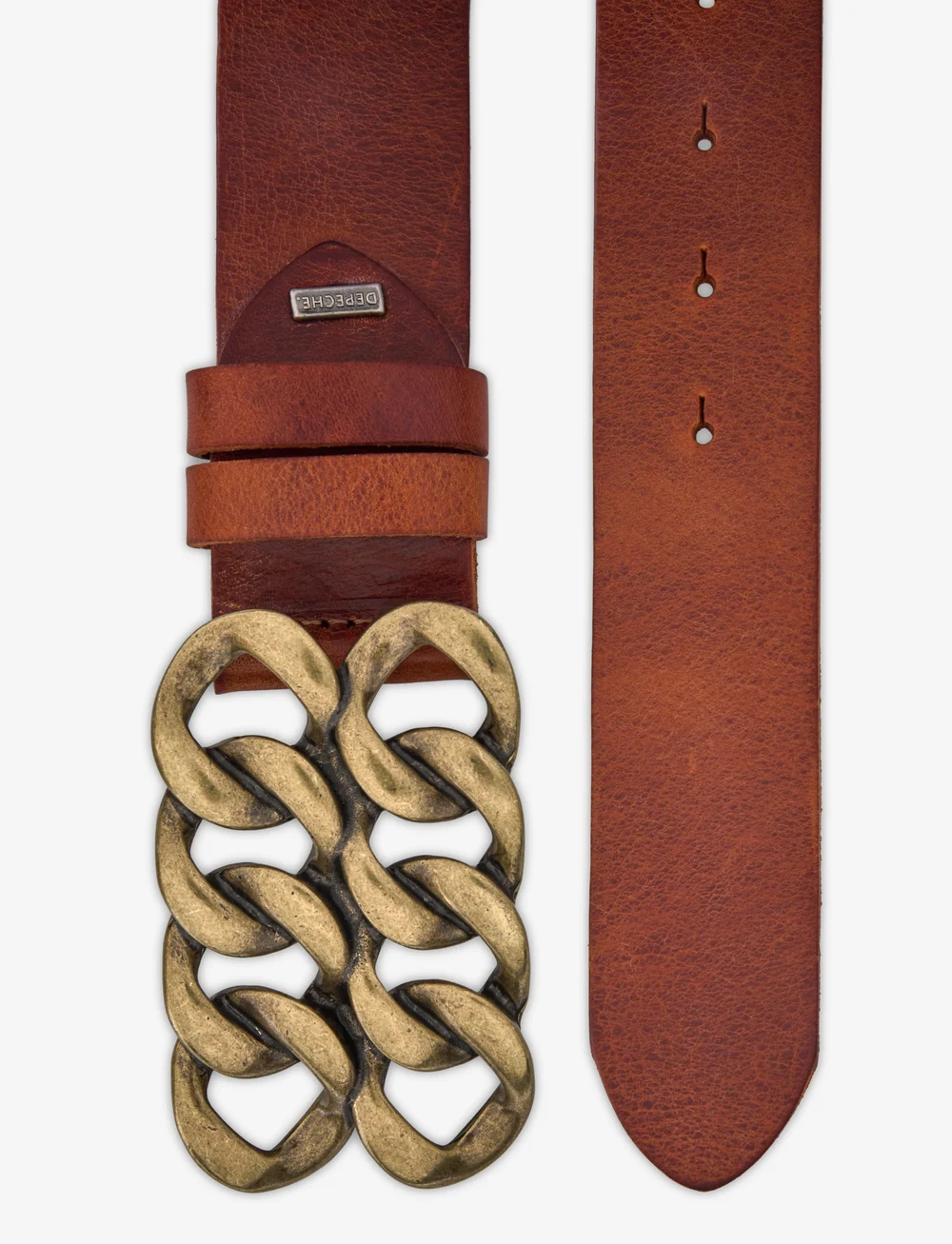 DEPECHE - Jeans belt - igapäevased vööd - 014 cognac - 1