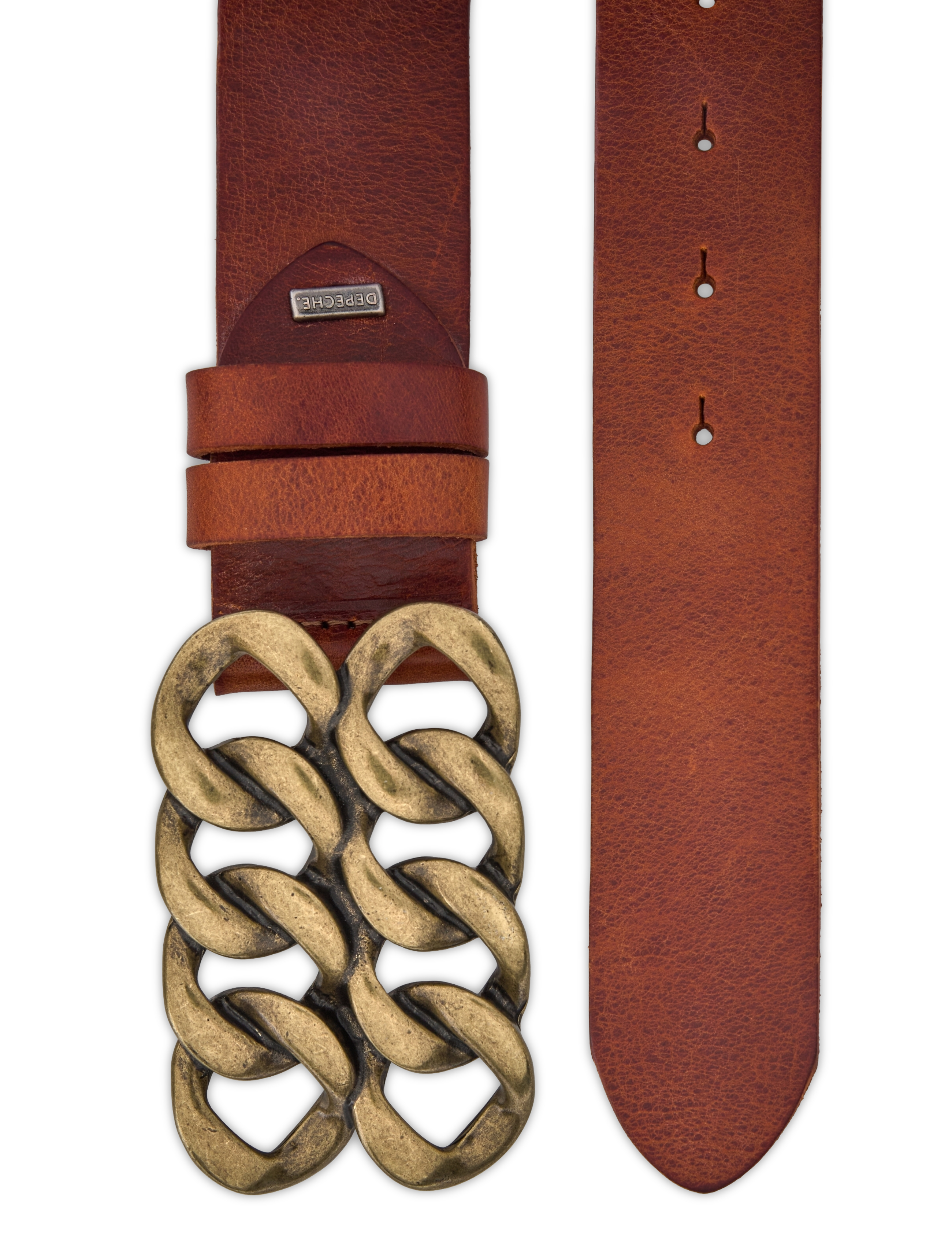 DEPECHE - Jeans belt - 014 cognac - 1