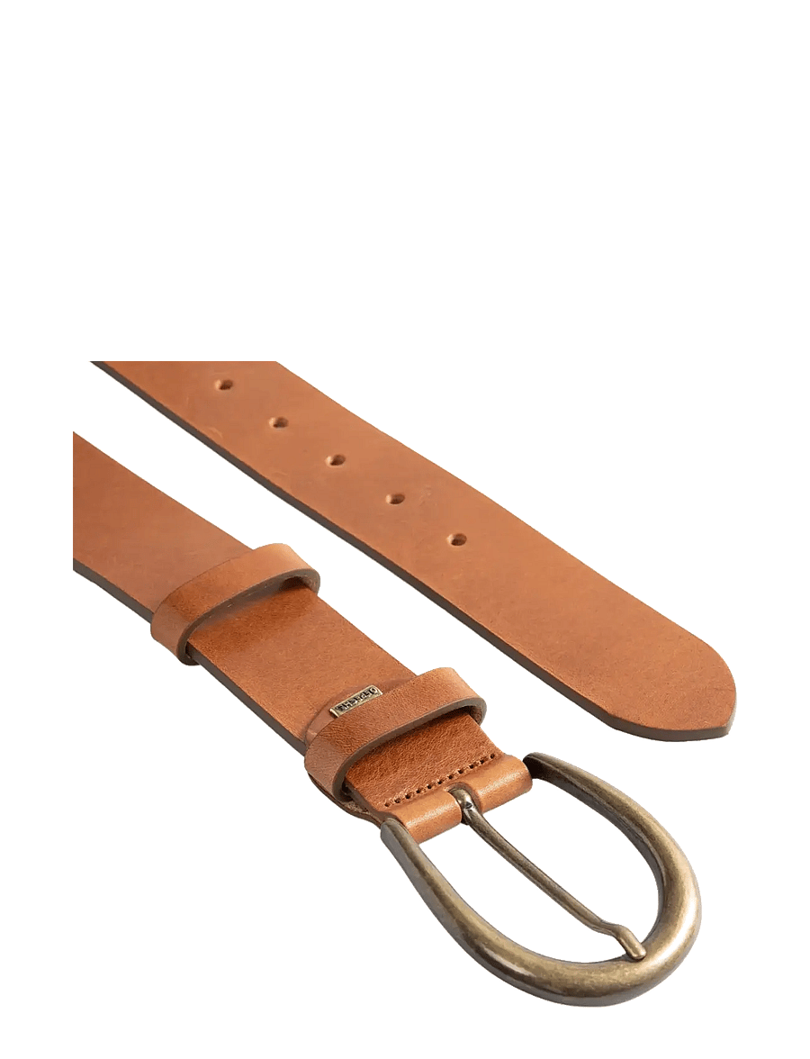 DEPECHE - Jeans belt - ledergürtel - 014 cognac - 1