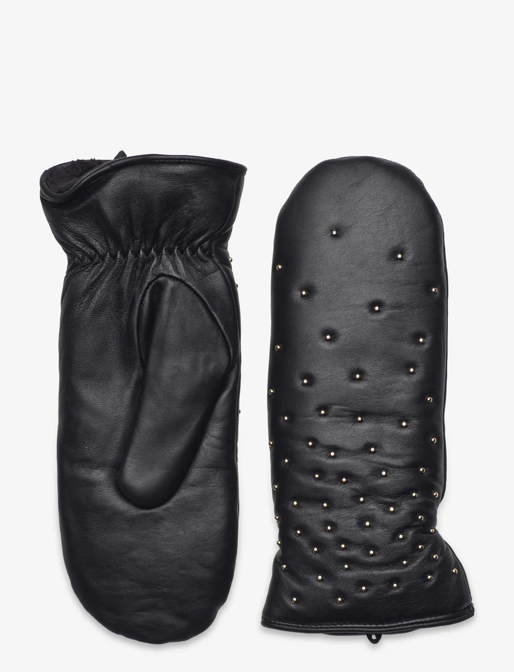 DEPECHE - Mittens w. micro studs - lapaset - 099 black (nero) - 0