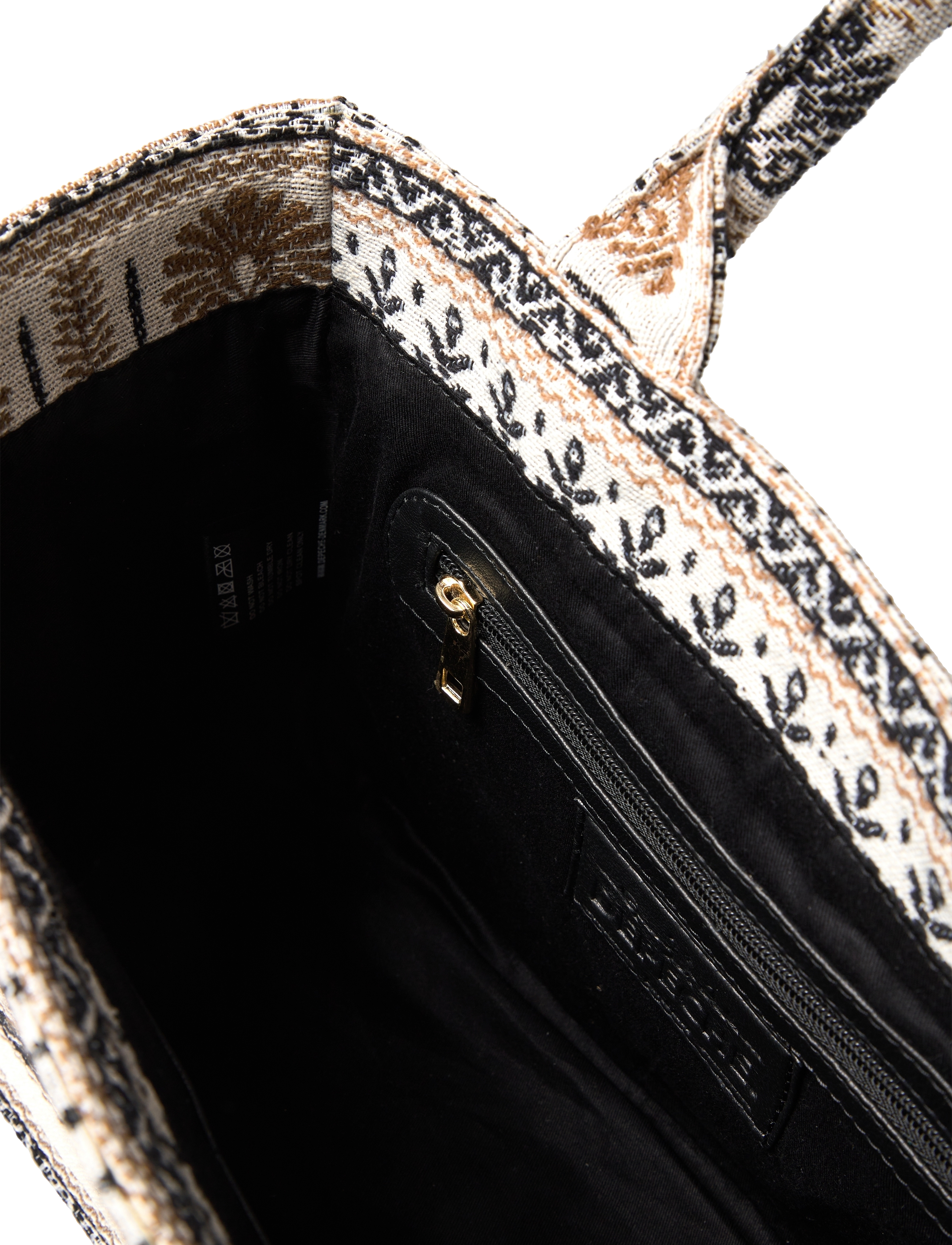 DEPECHE - Shopper - 275 sand printed - 3