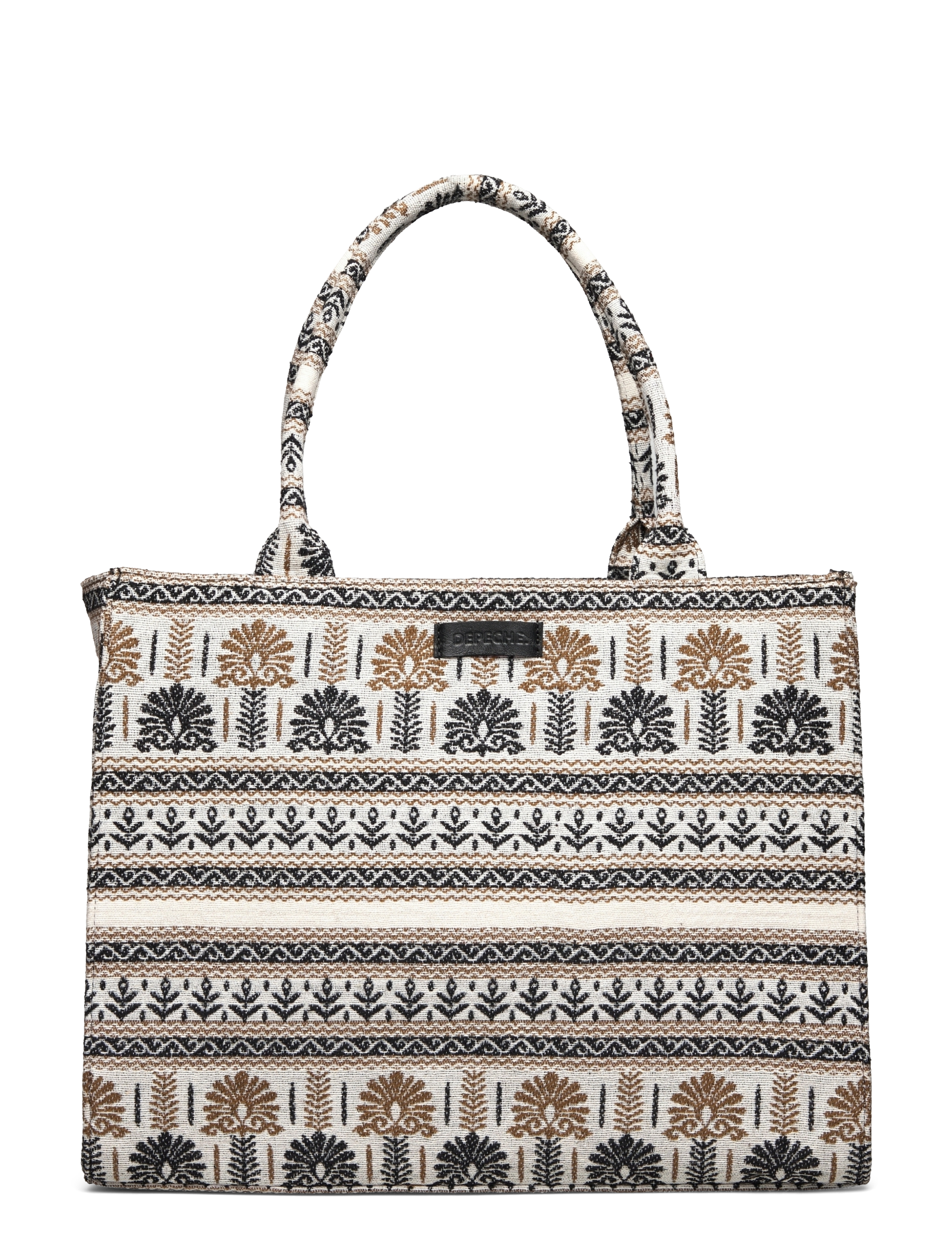 DEPECHE - Shopper - tote bags - 275 sand printed - 1