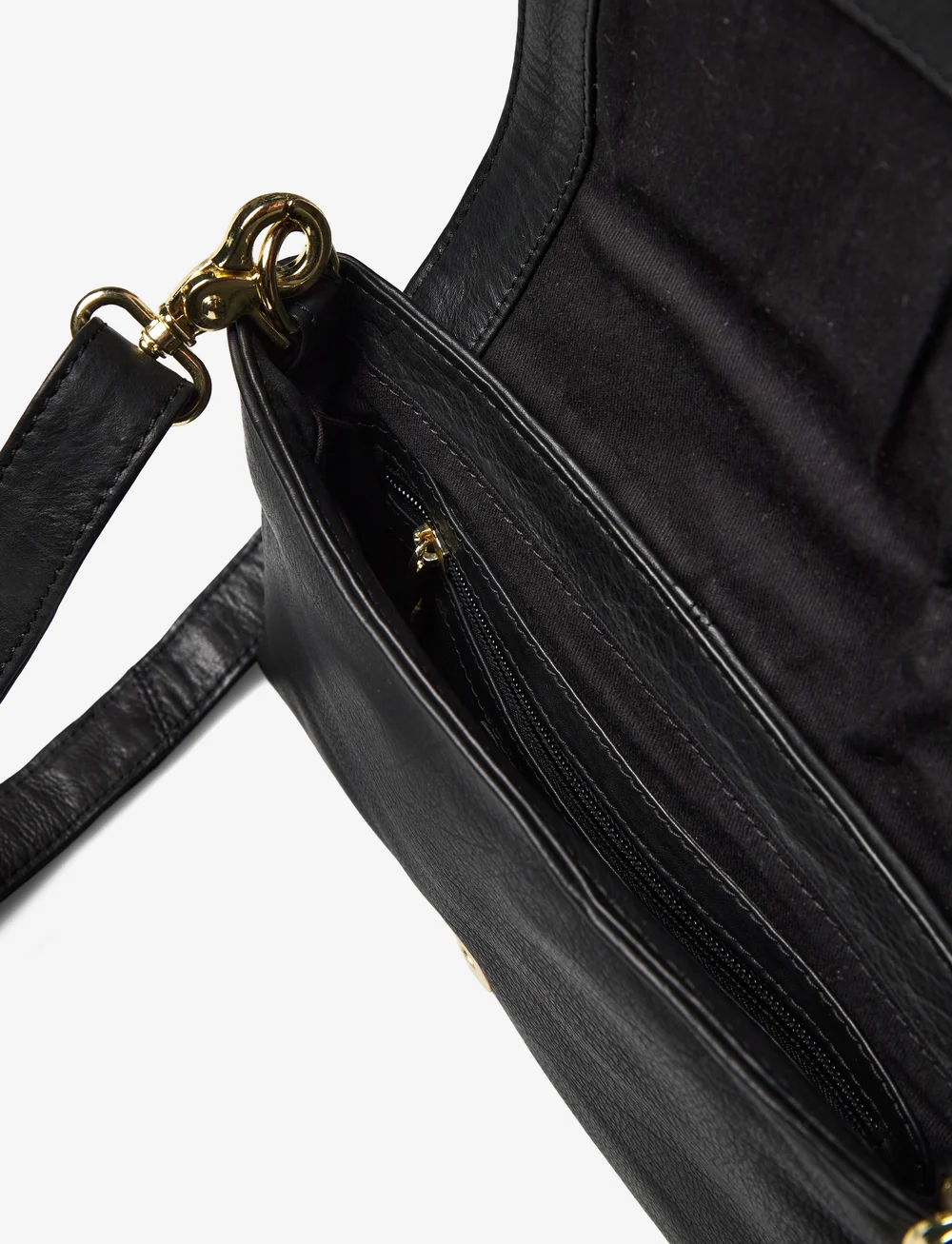 DEPECHE - Small bag / Clutch - 190 black / gold - 3