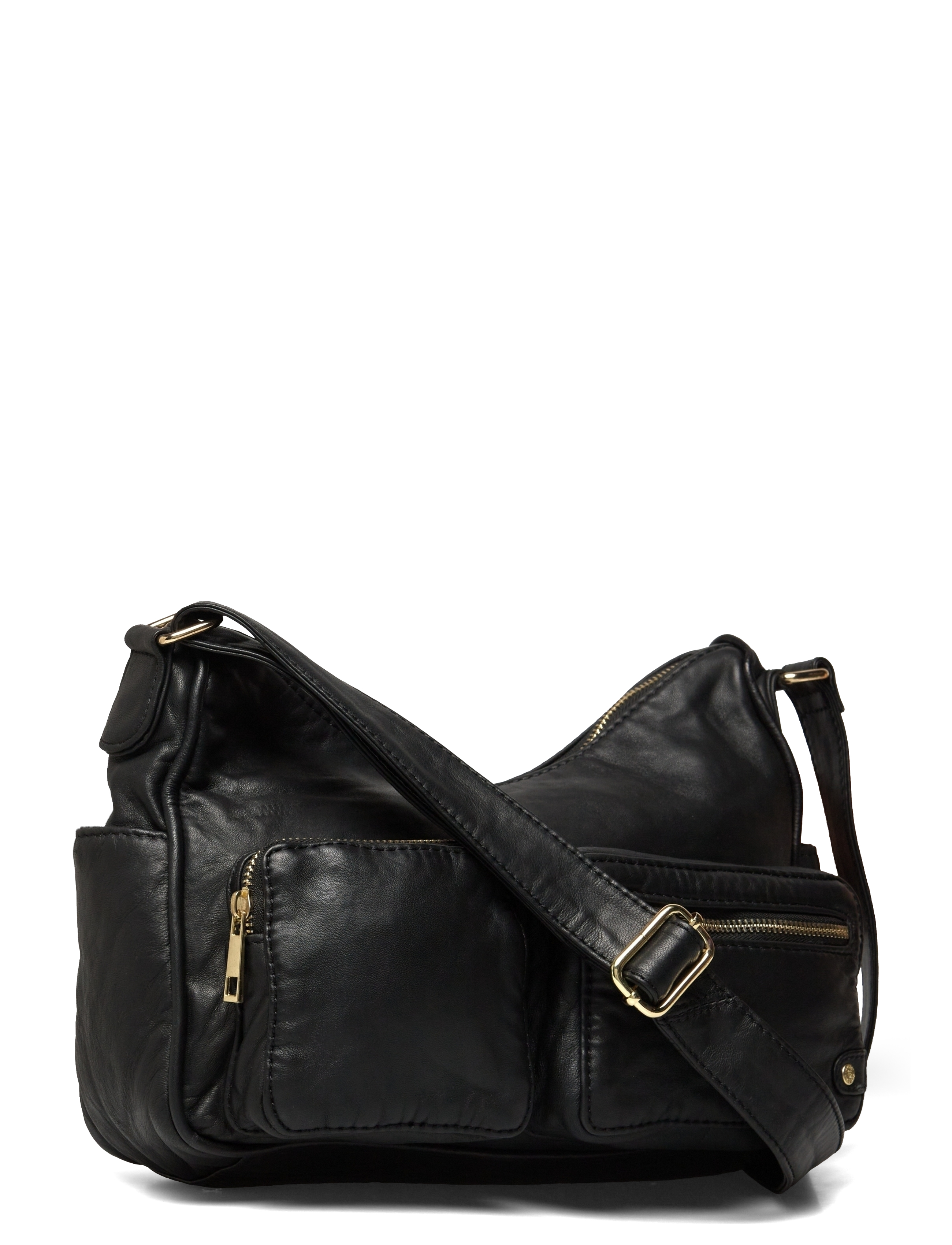 DEPECHE - Shoulderbag / Hangbag - 190 black / gold - 2