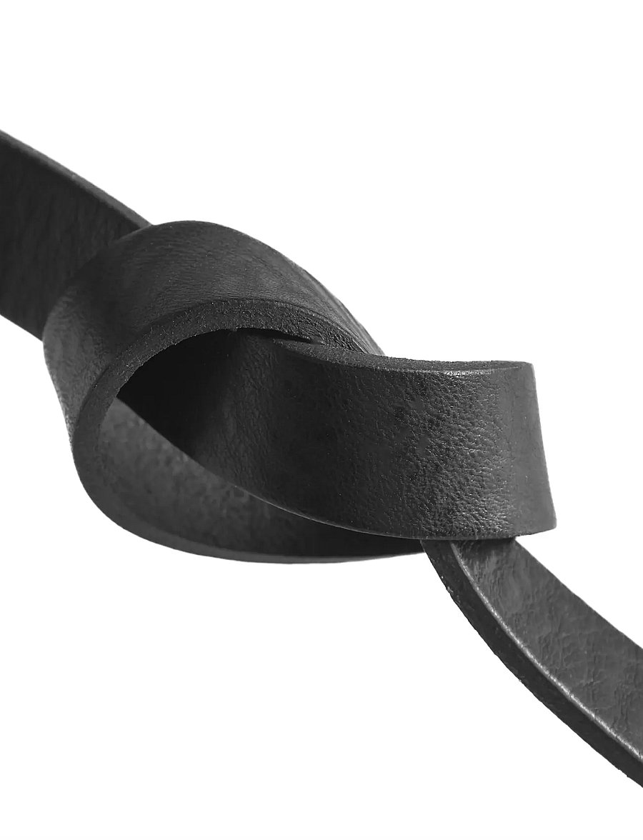DEPECHE - Narrow Belt - leather belts - 099 black - 3