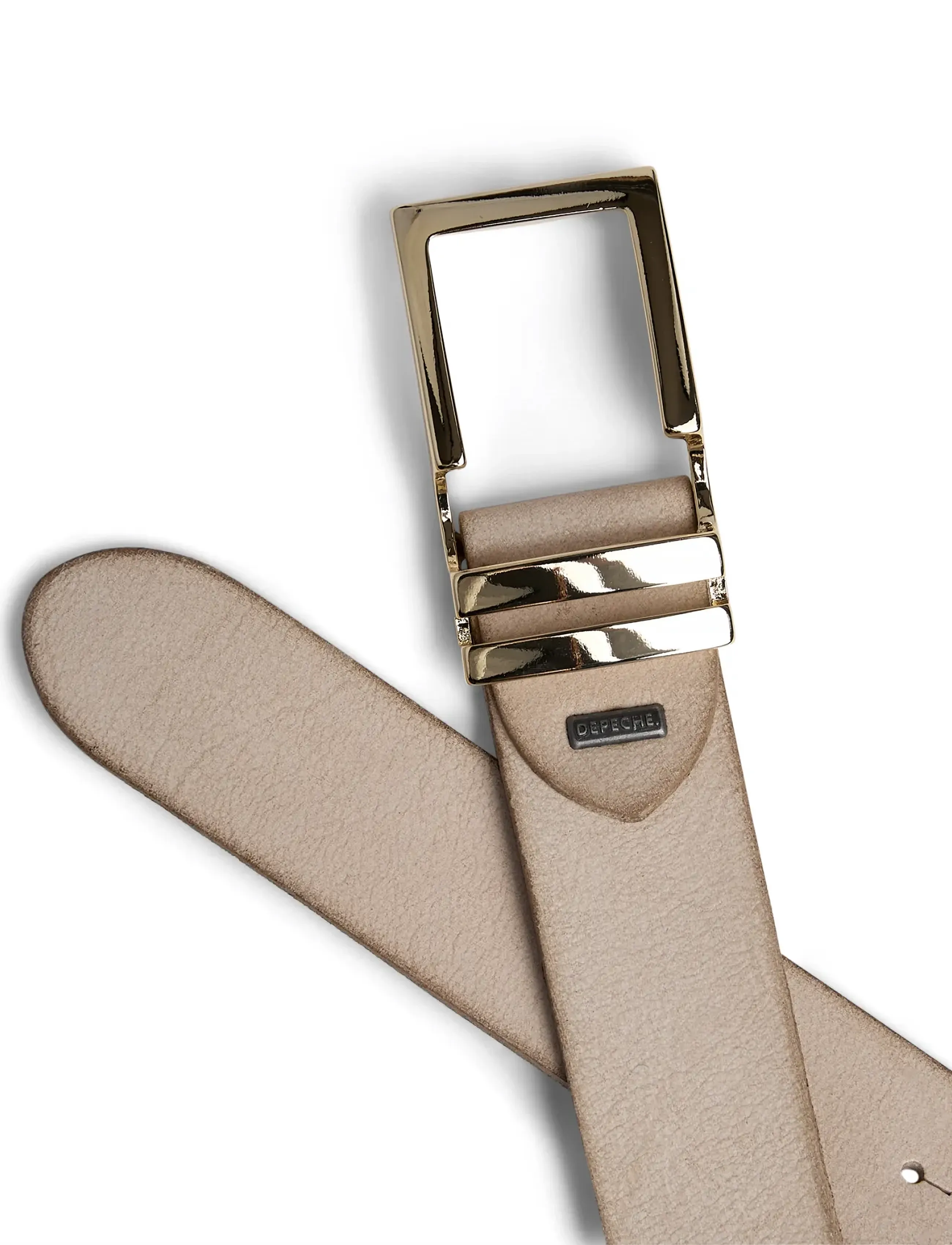 DEPECHE - Jeans Belt - leather belts - 011 sand - 1