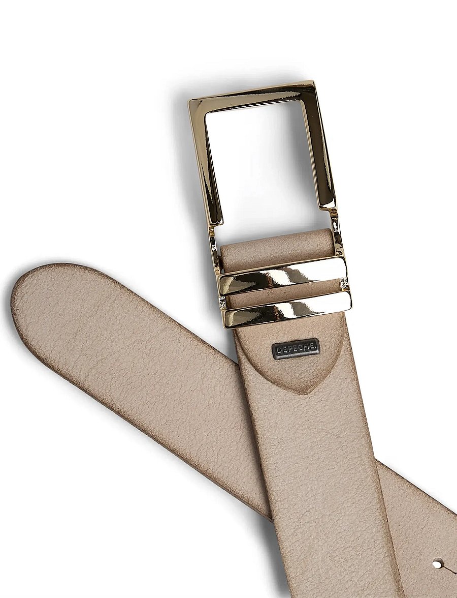DEPECHE - Jeans Belt - leather belts - 011 sand - 1