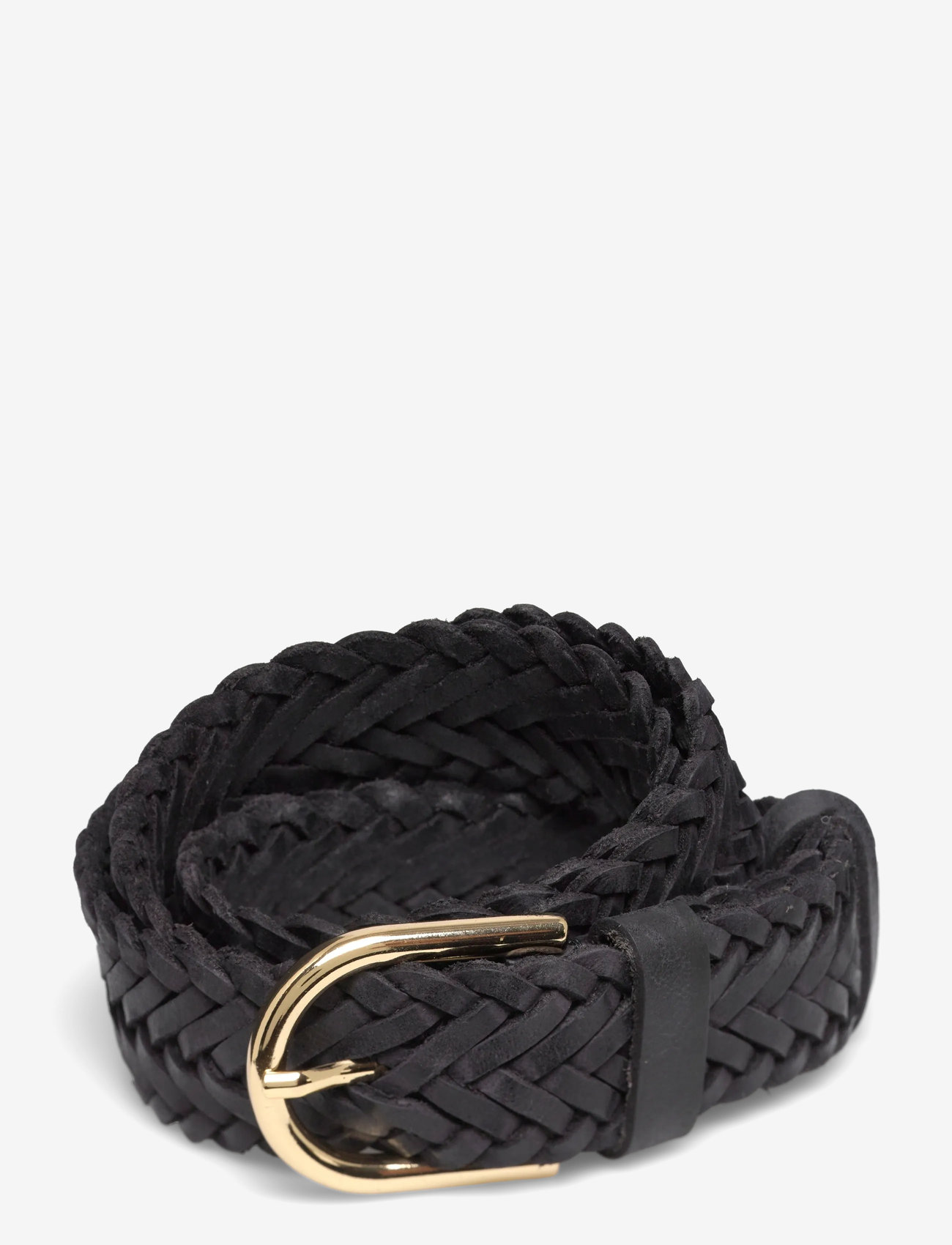 DEPECHE - Jeans Belt - læderbælter - 099 black (nero) - 0
