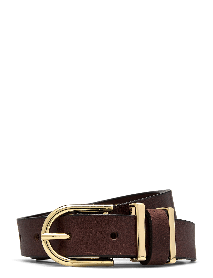 DEPECHE - Jeans Belt - nahkrihmad - 008 chocolate - 0