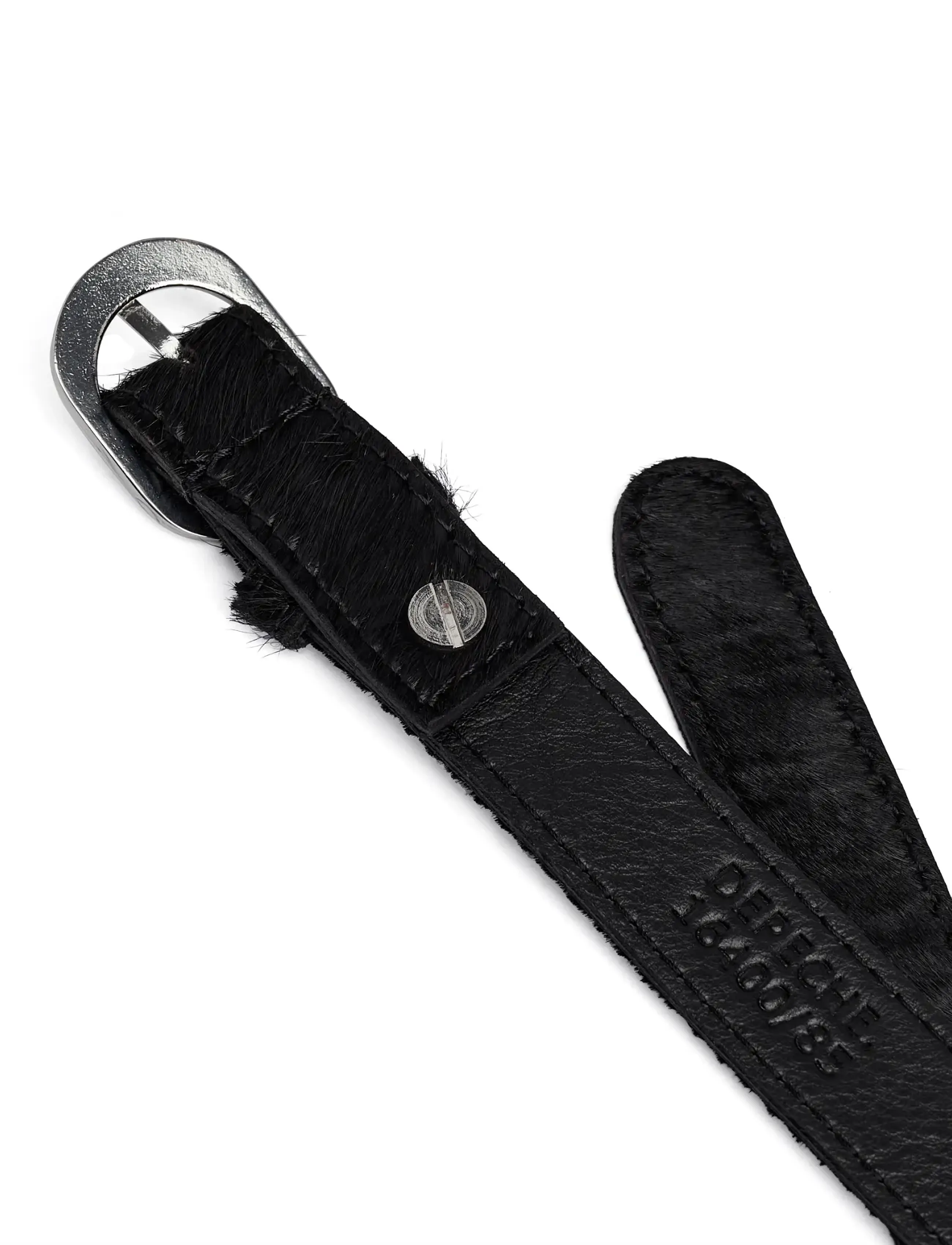 DEPECHE - Belts - leather belts - 095 jet black - 2