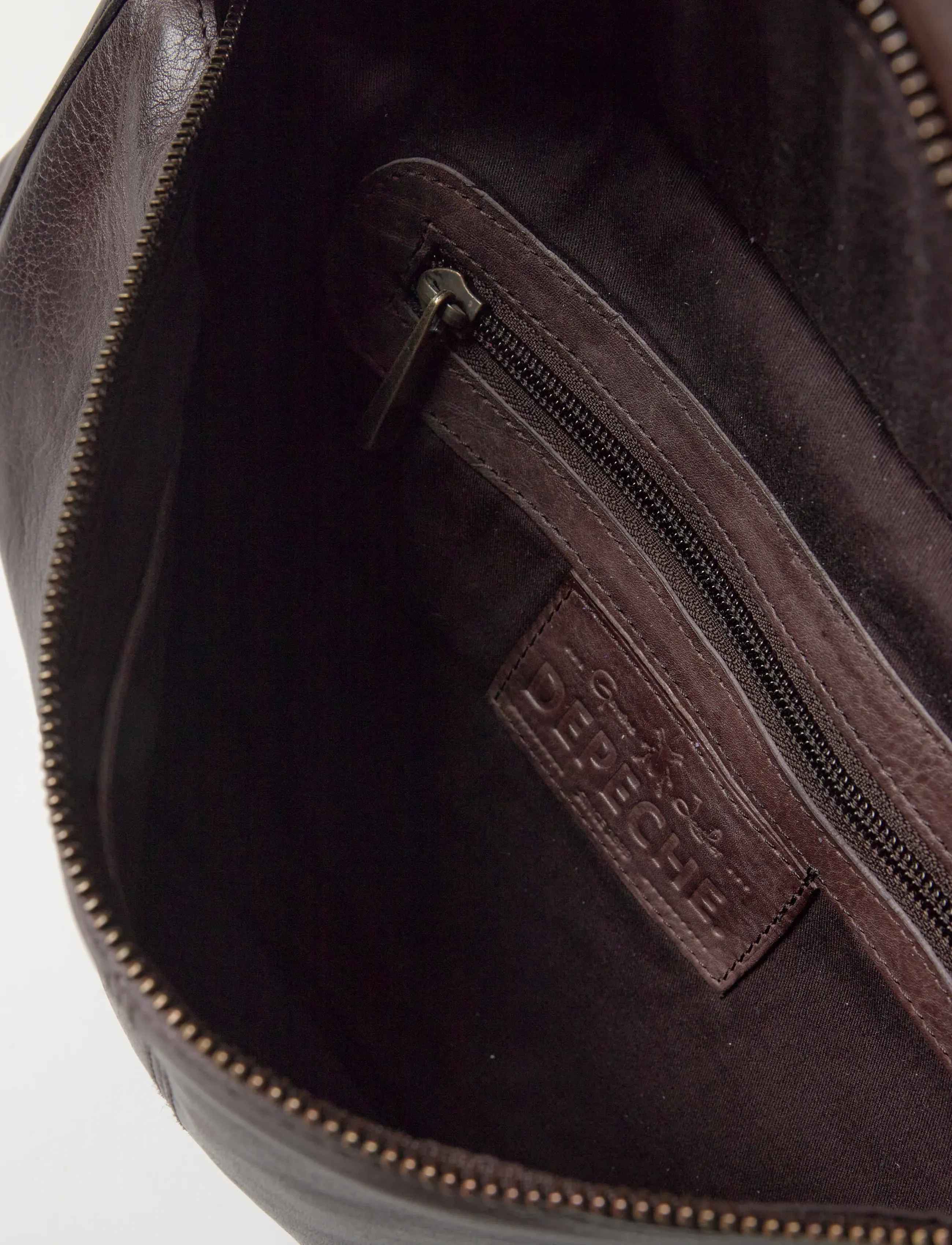 DEPECHE - Bumbag - 161 dark brown - 3