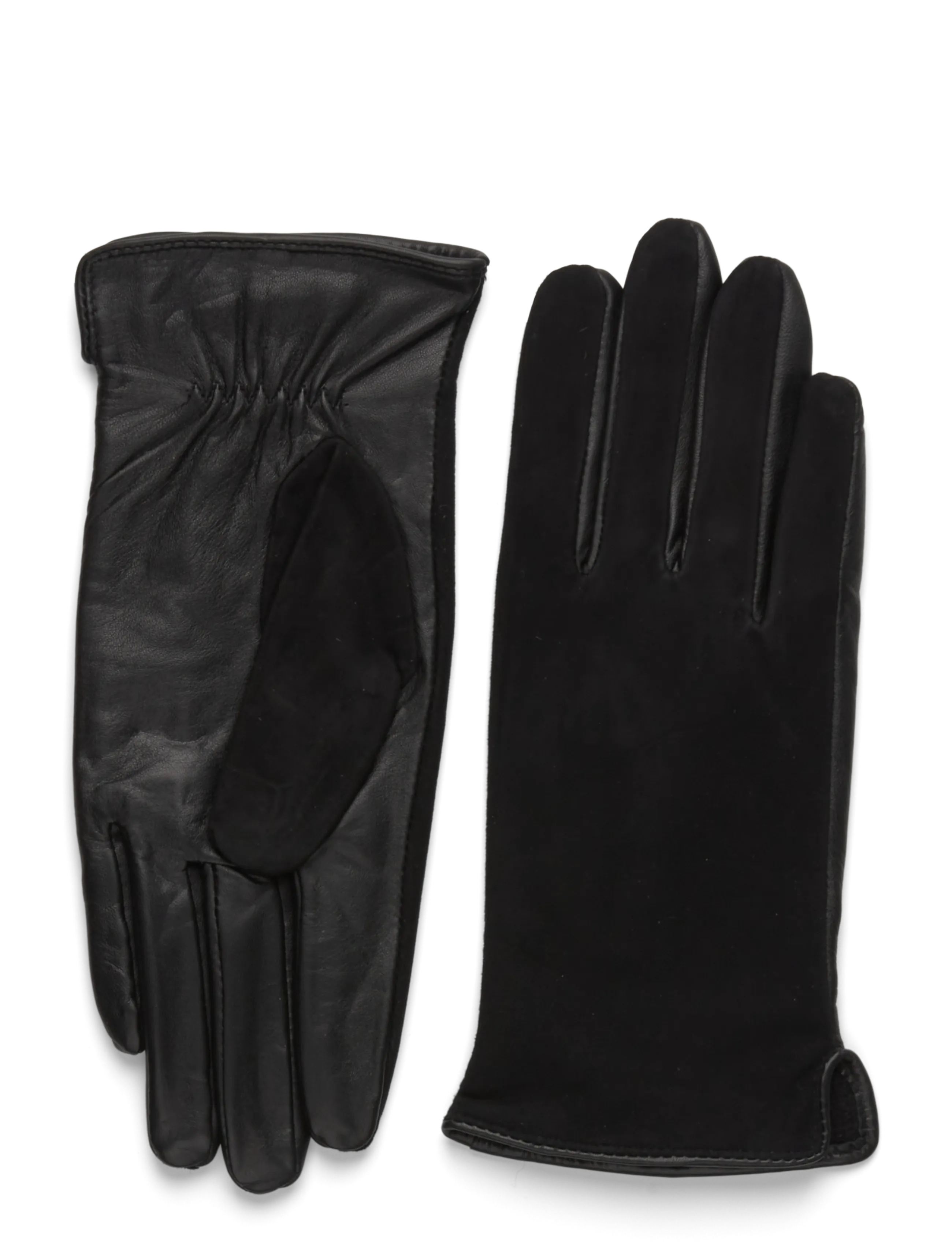 DEPECHE Gloves w. suede - Handschuhe - 226 BLACK / BLACK / black