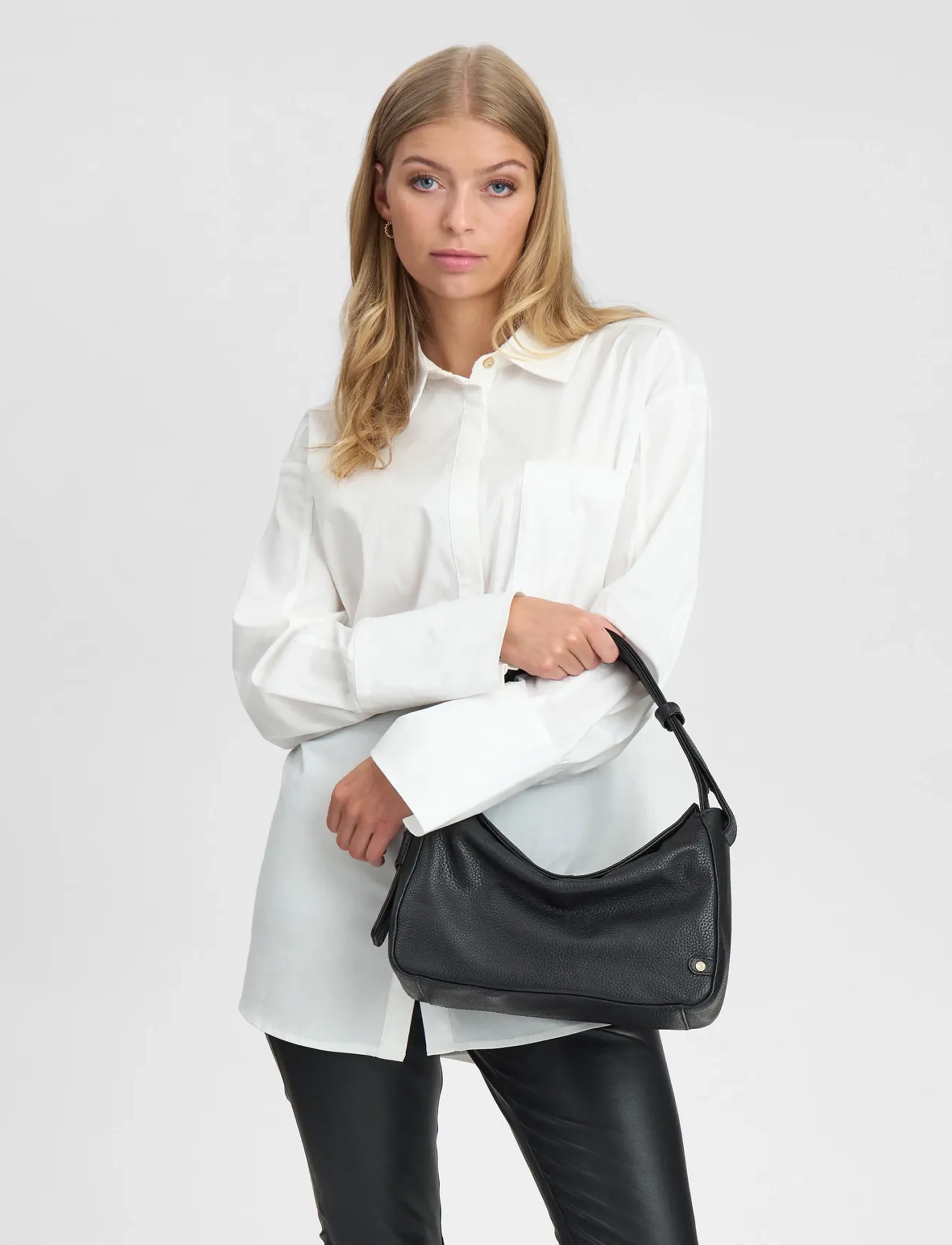 DEPECHE Shoulderbag, Kvinder, Skuldertaske, Sort, Str: ONE SIZE