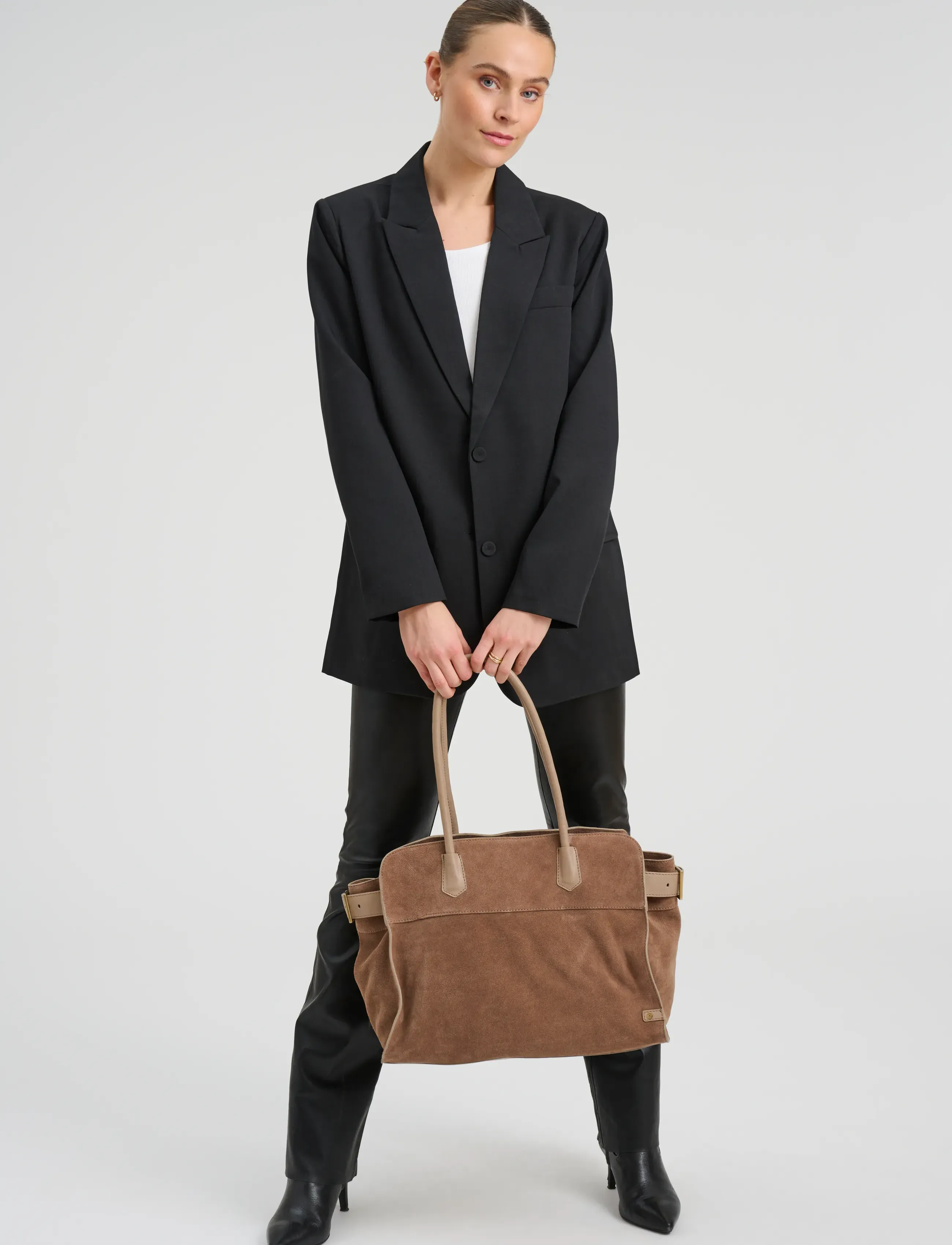 DEPECHE - Madrid Shopper - shoppere - 224 taupe - 3
