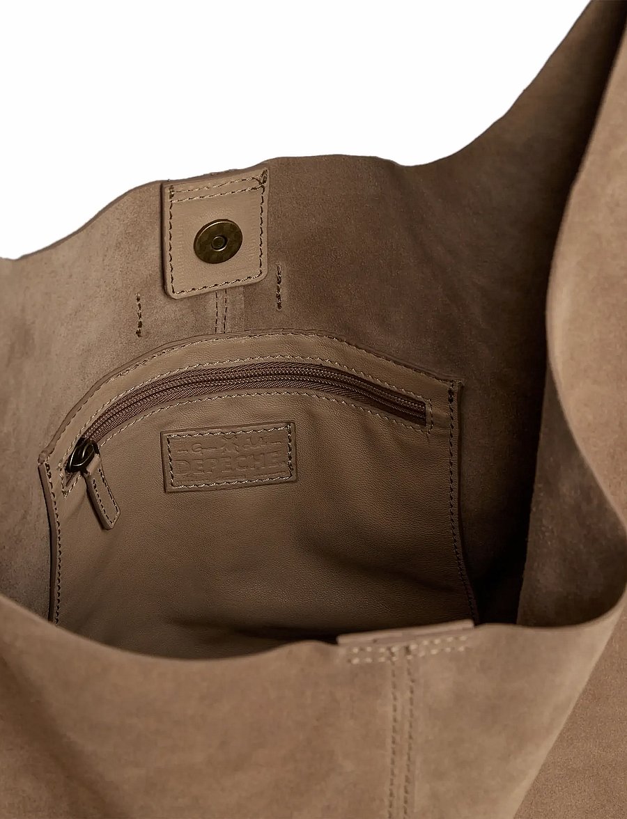 DEPECHE - Bilbao Shoulderbag - shoppingväskor - 011 sand - 4