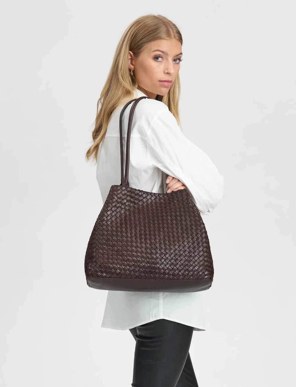 DEPECHE - Shoulderbag - shoppere - 161 dark brown - 0