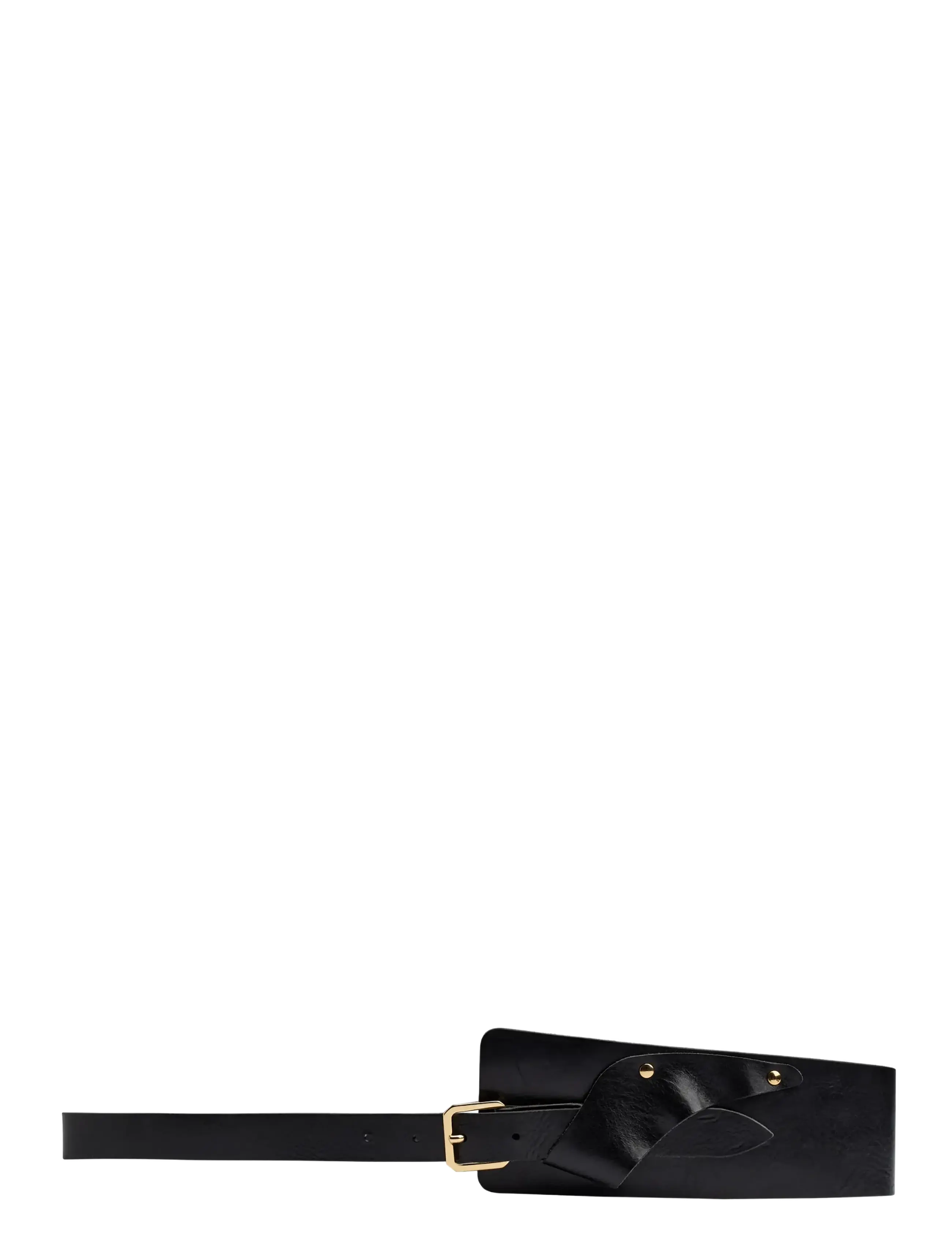DEPECHE Waist Belt - Midjeskärp - 190 BLACK/GOLD / black