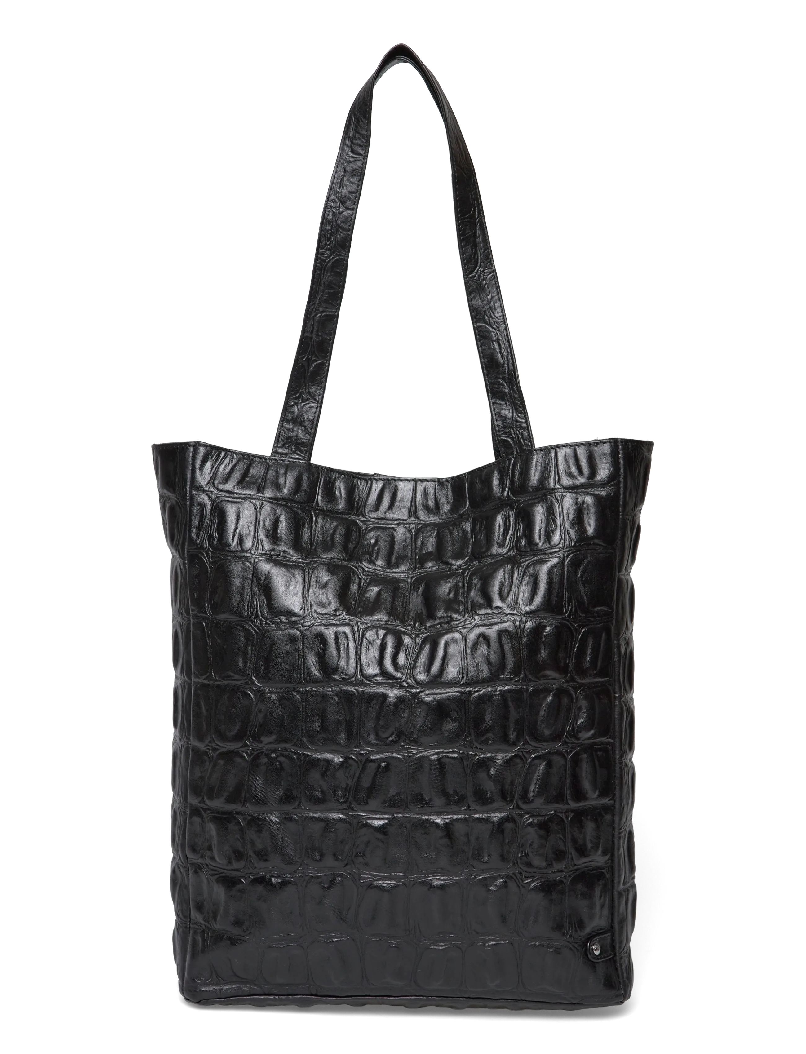 DEPECHE Shopper - DEPECHE - 306 CROCO DELUXE / black