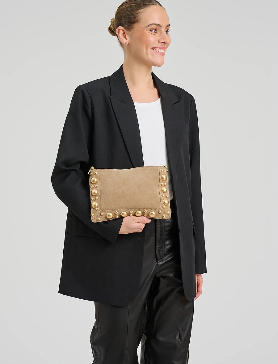 DEPECHE - Rotterdam Clutch - crossbody bags - 011 sand - 0