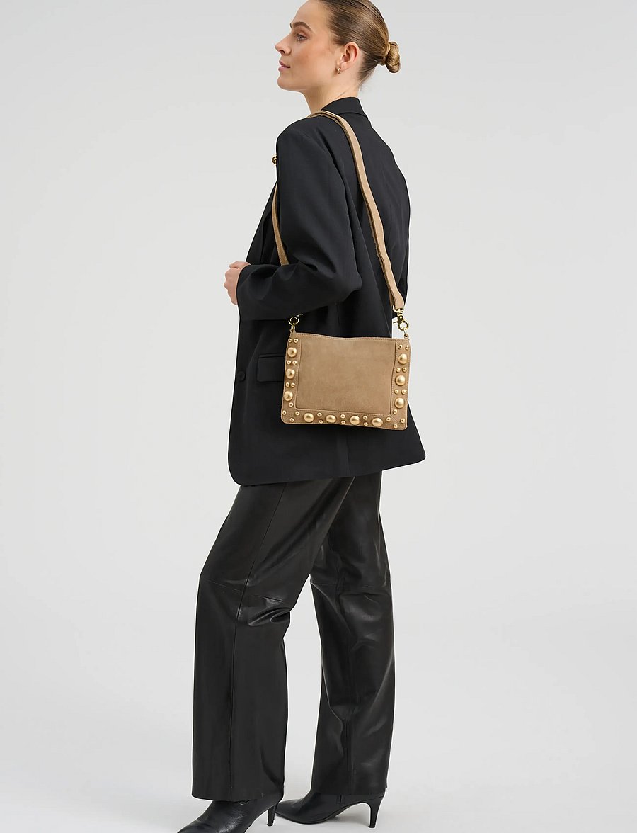 DEPECHE - Rotterdam Clutch - crossbody bags - 011 sand - 3
