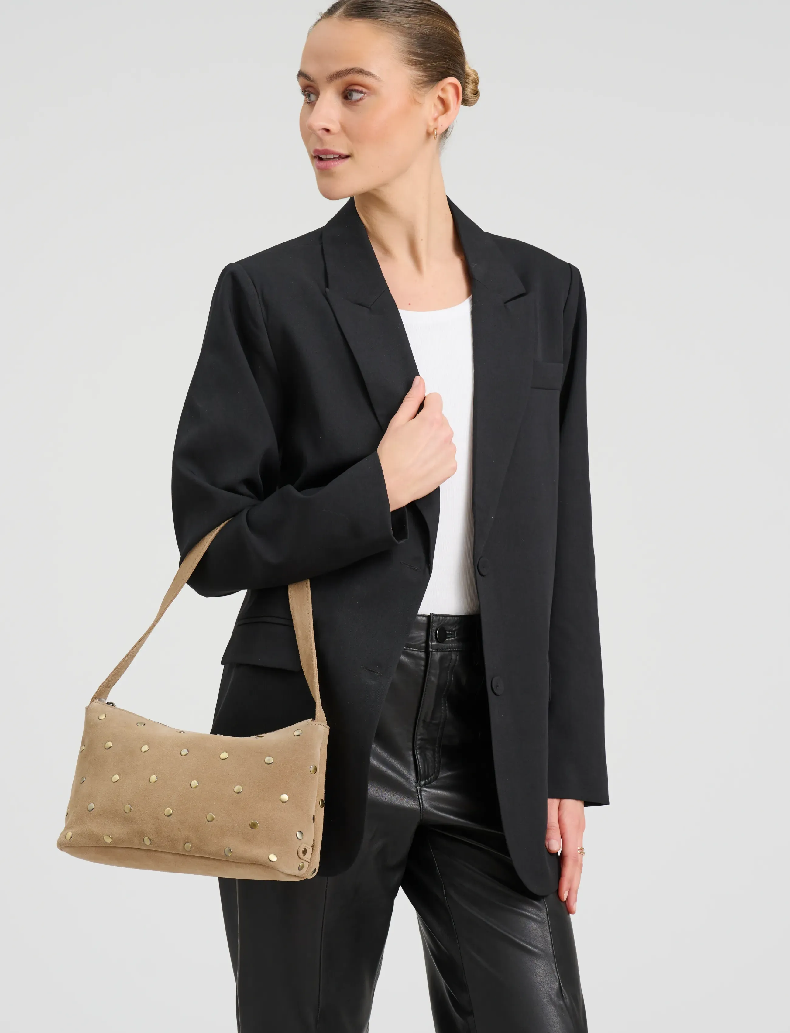 DEPECHE Amsterdam Shoulderbag, One Size, Beige, Tasker > Tasker Med Tophåndtag, Dame
