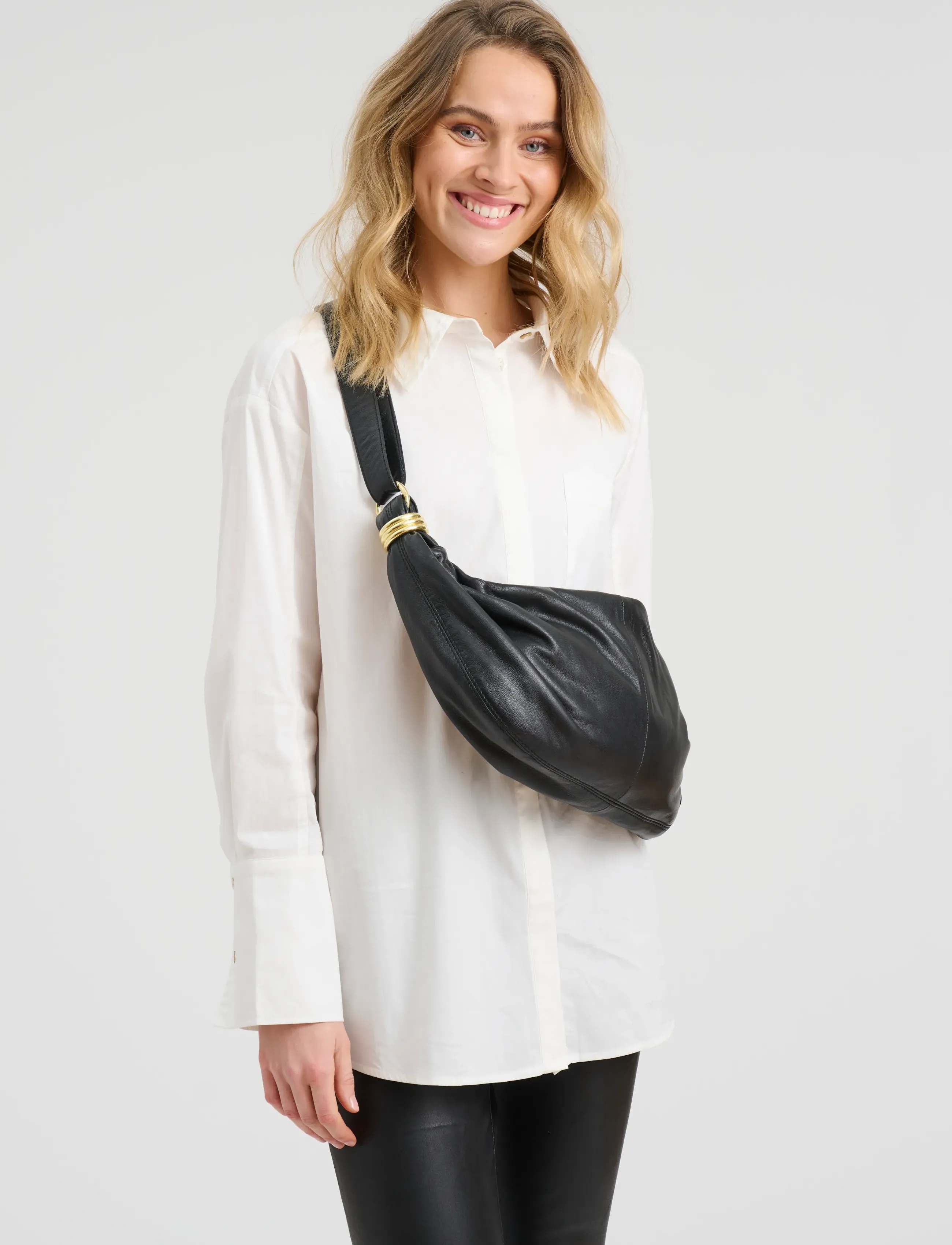 DEPECHE Athens Crossover, Kvinder, Blød Crossbody Taske, Sort, Str: ONE SIZE