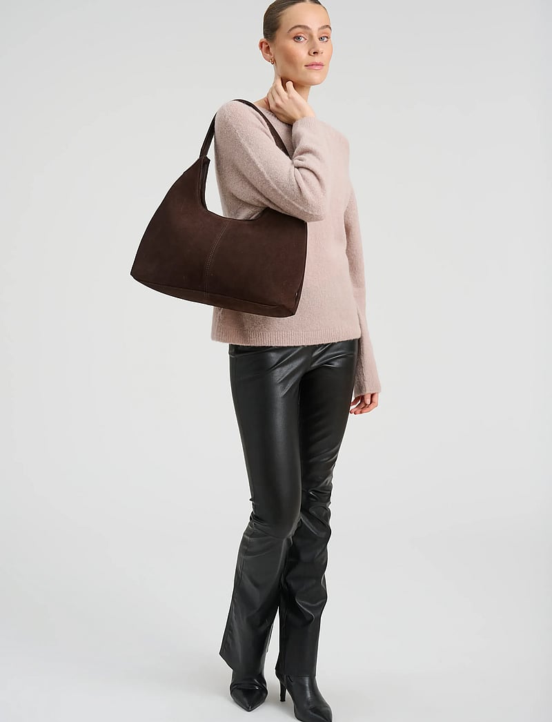 DEPECHE - Bilbao Shoulderbag - axelremsväskor - 008 chocolate - 3