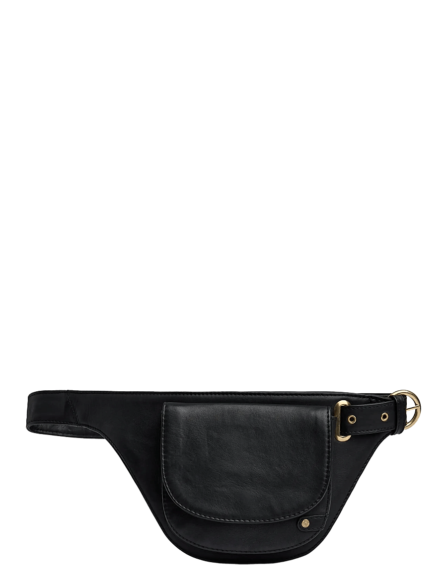 DEPECHE - Golden Chic Beltbag - magväskor - 099 black - 1