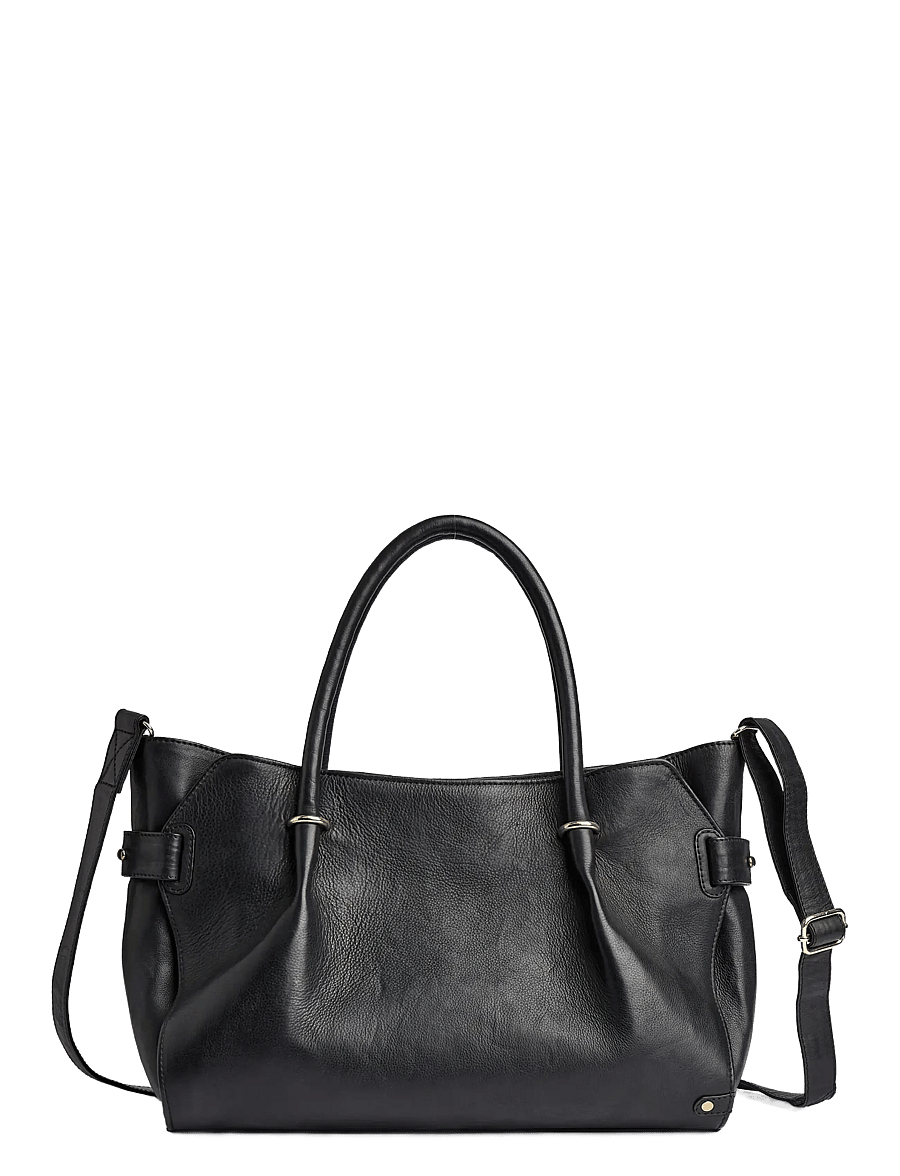 DEPECHE - Golden Chic Workbag - tote bags - 099 black - 1