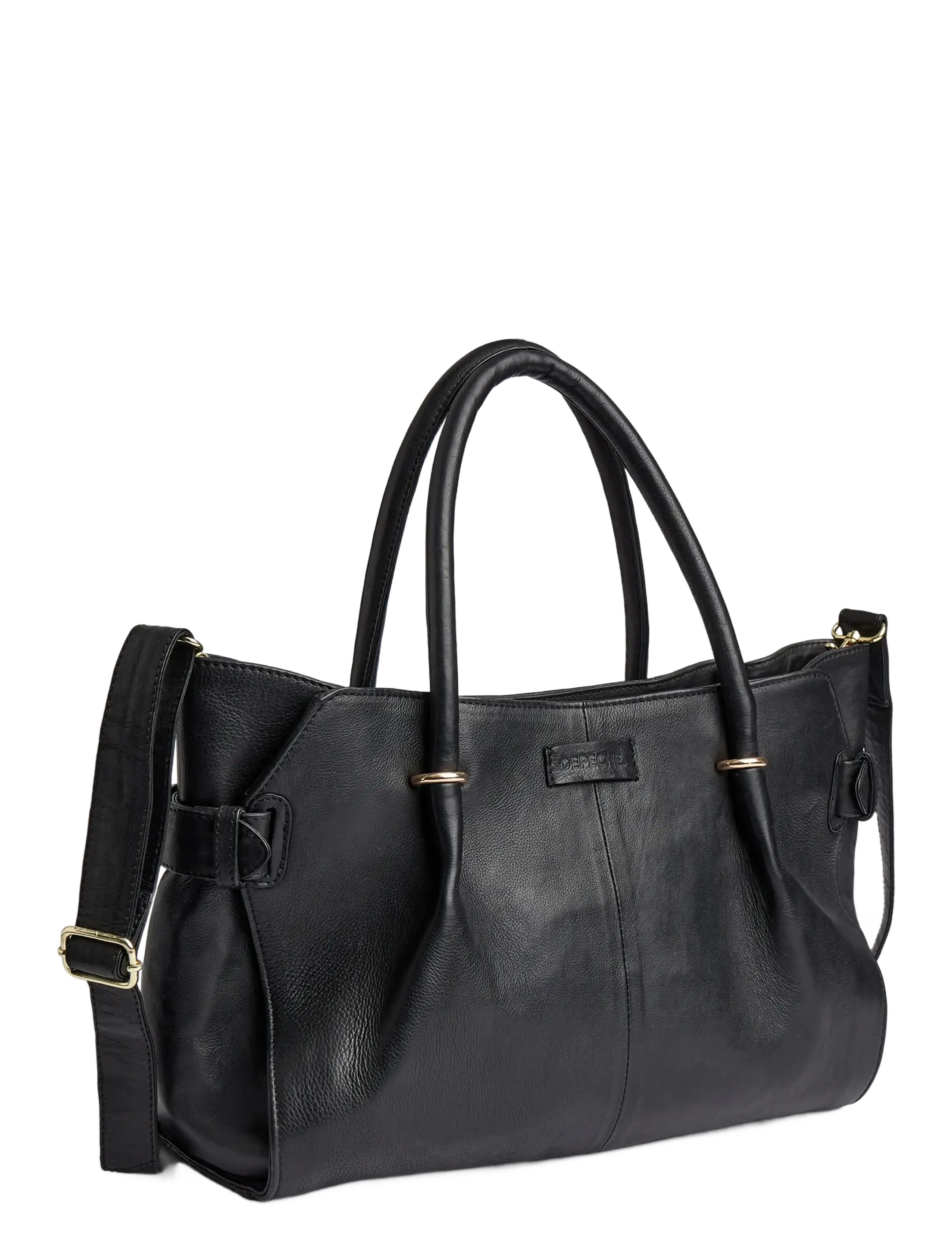 DEPECHE - Golden Chic Workbag - accessories - 099 black - 2