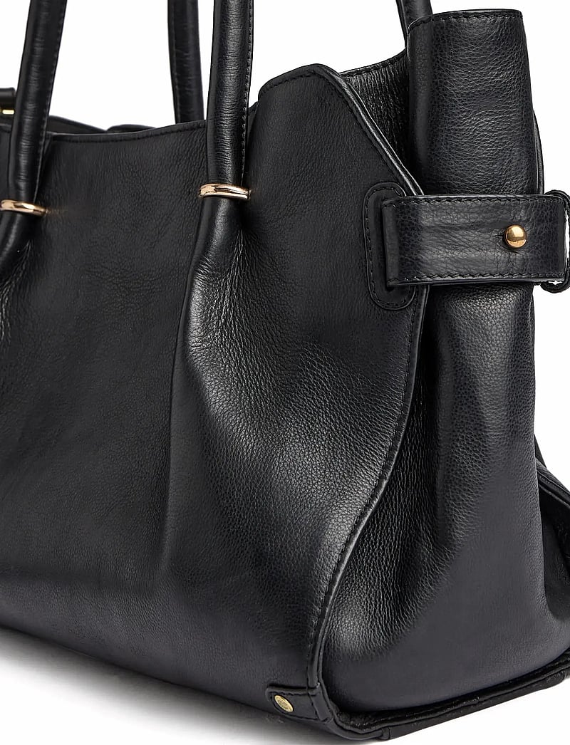 DEPECHE - Golden Chic Workbag - tote bags - 099 black - 4