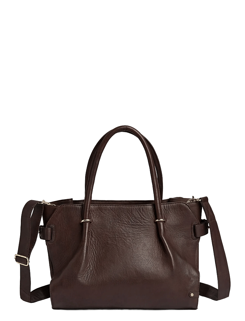 DEPECHE - Golden Chic Workbag - tote bags - 106 coffee - 0