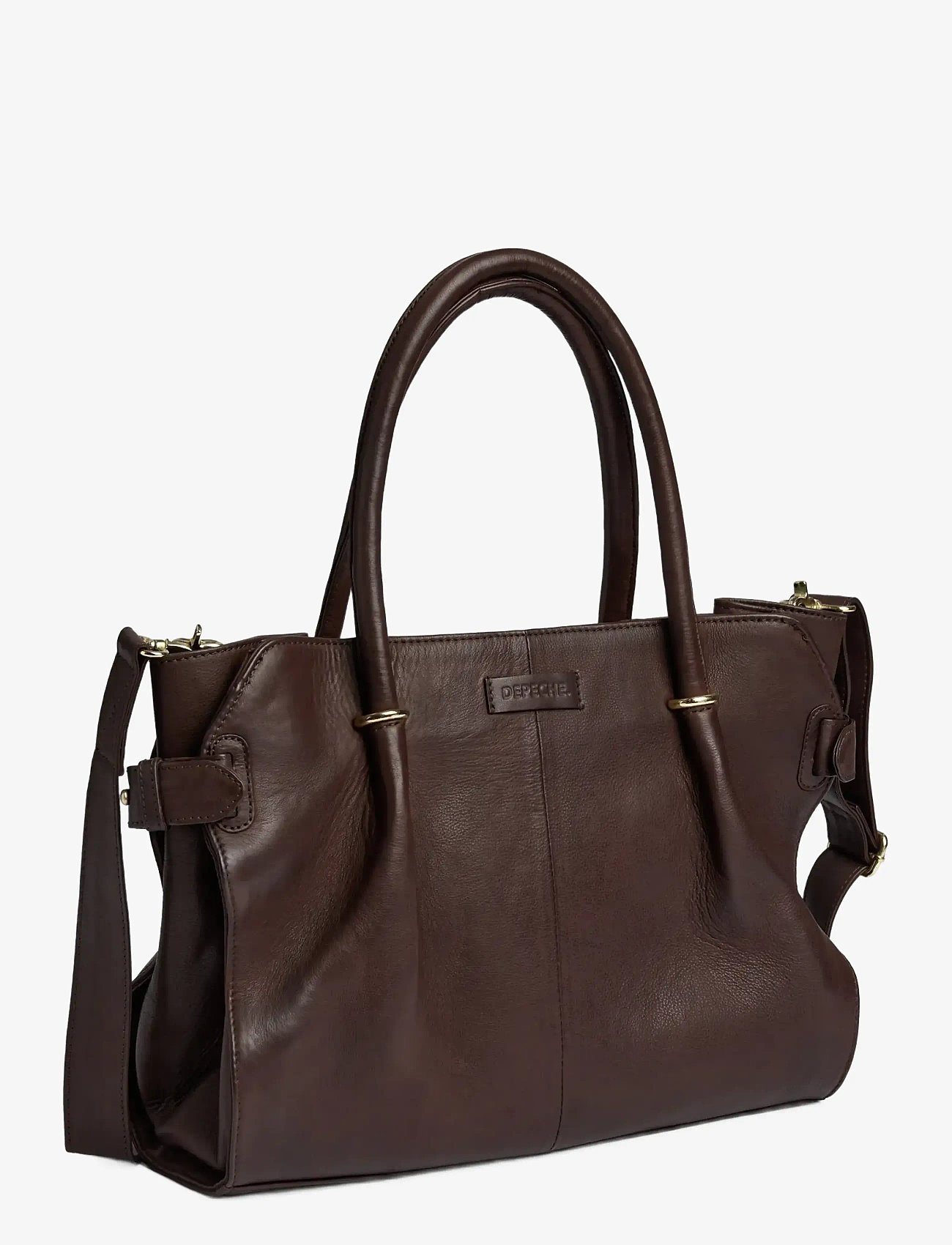 DEPECHE - Golden Chic Workbag - tote bags - 106 coffee - 1