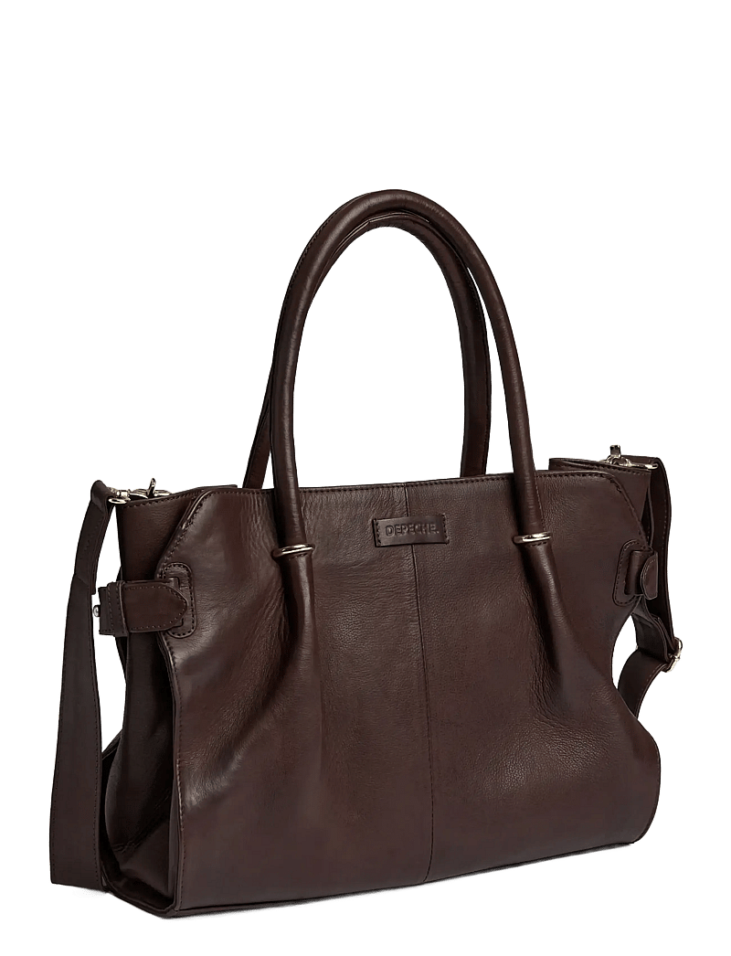 DEPECHE - Golden Chic Workbag - tote bags - 106 coffee - 1