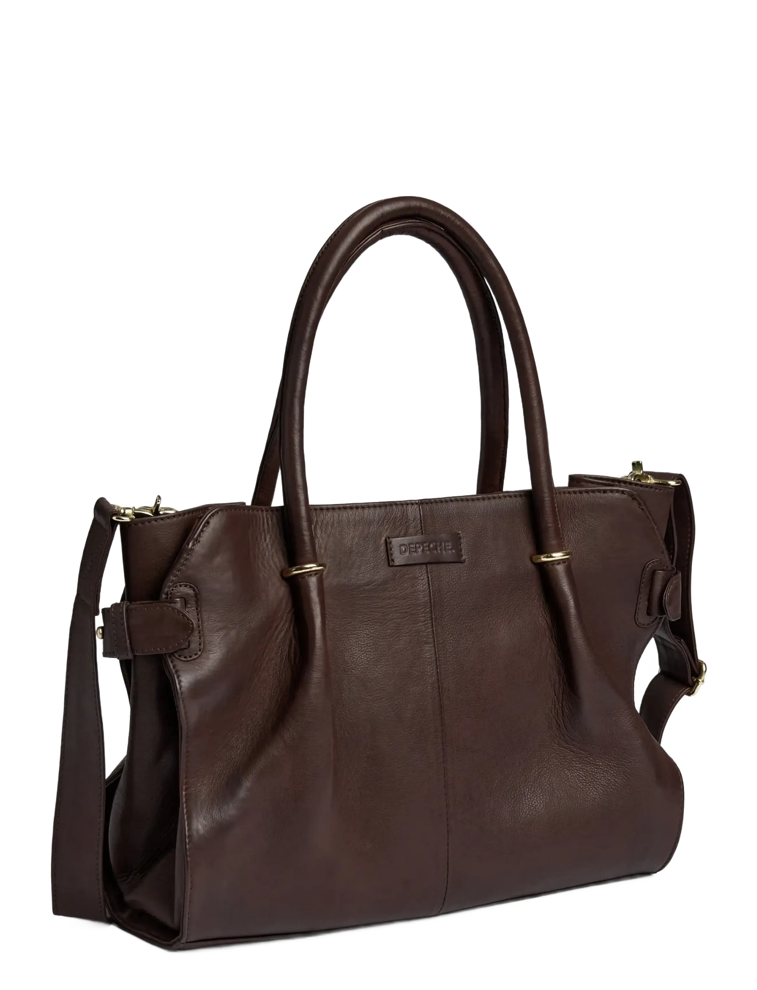 DEPECHE - Golden Chic Workbag - accessories - 106 coffee - 1