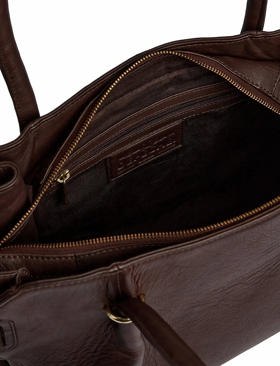 DEPECHE - Golden Chic Workbag - tote bags - 106 coffee - 2