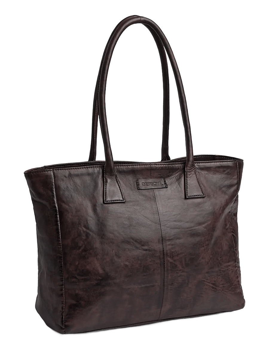 DEPECHE - Powerfield Shoulderbag - tote bags - 068 winter brown - 1