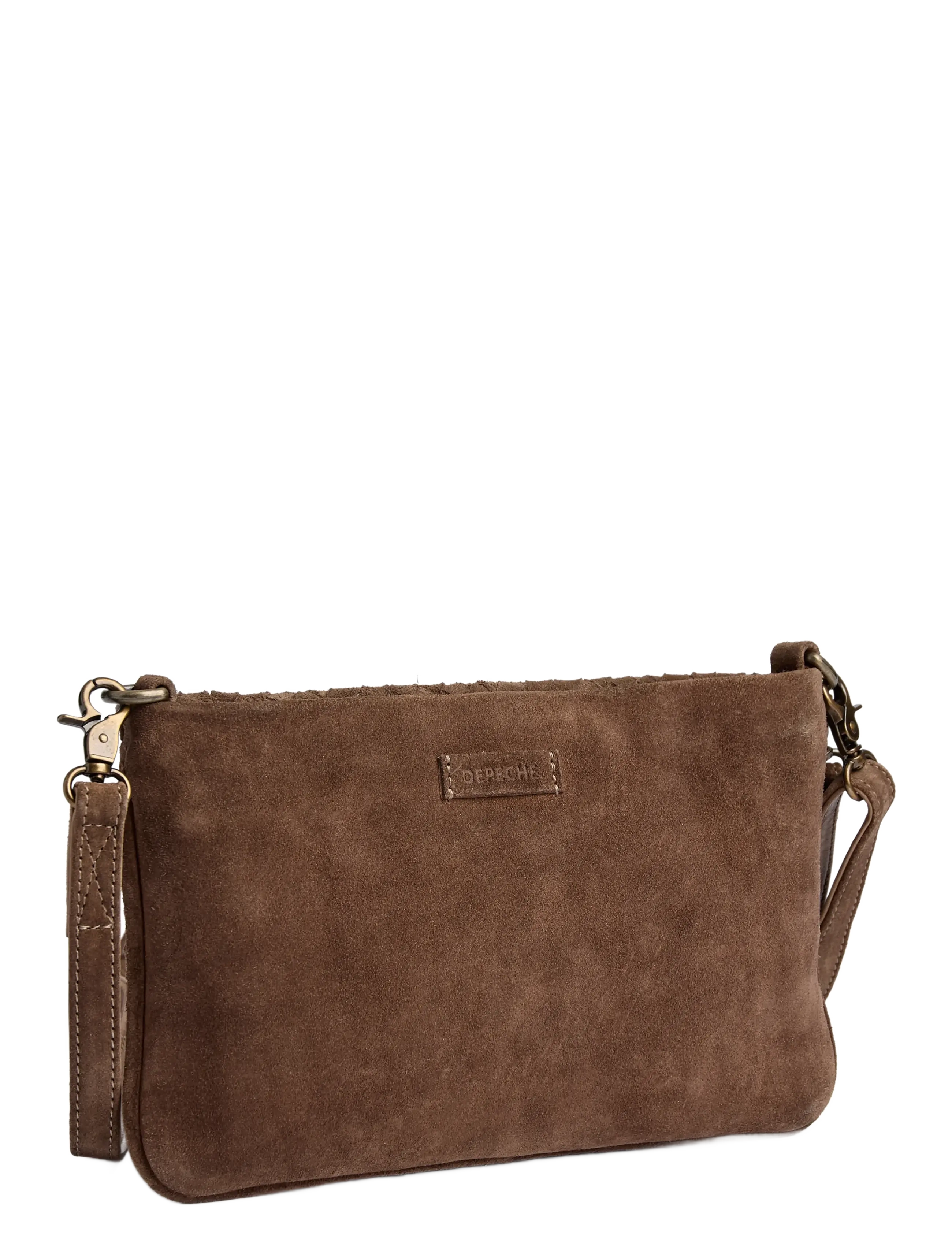 DEPECHE - Berlin clutch - crossbody bags - 007 mud - 1