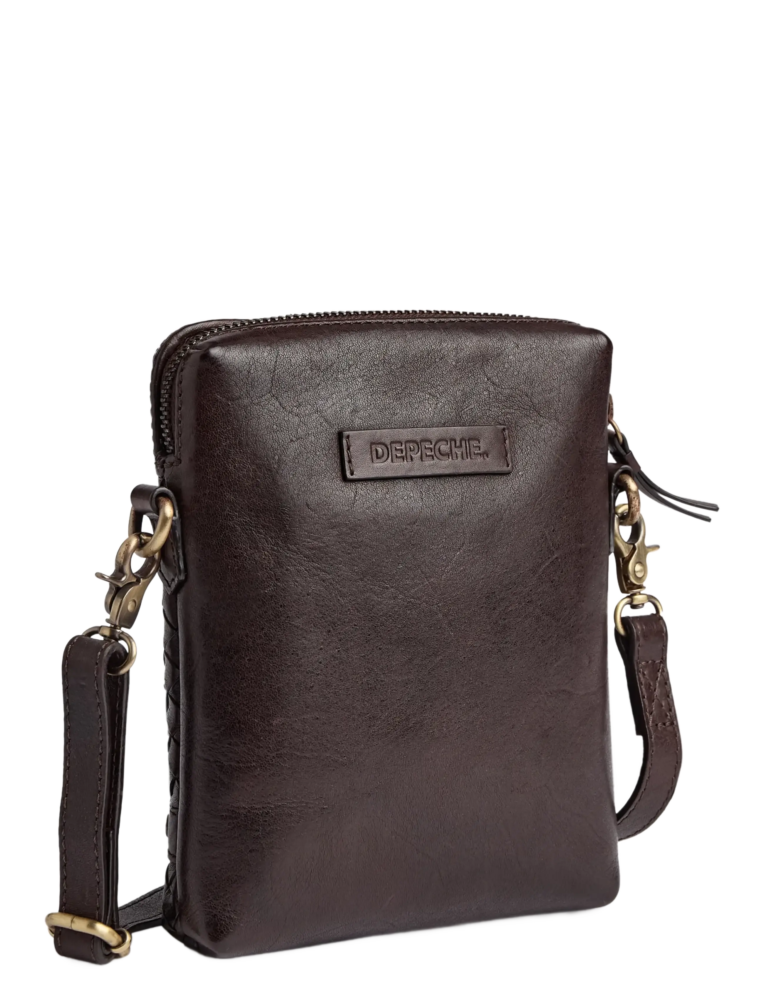 DEPECHE - Sofya Mobile bag - accessoarer - 161 dark brown - 1