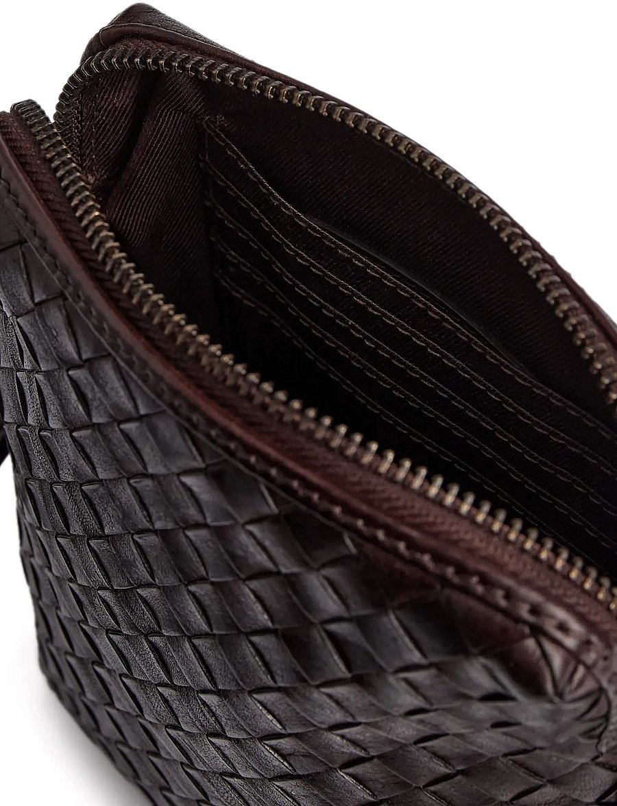 DEPECHE - Sofya Mobile bag - rankinės ilgu dirželiu - 161 dark brown - 2