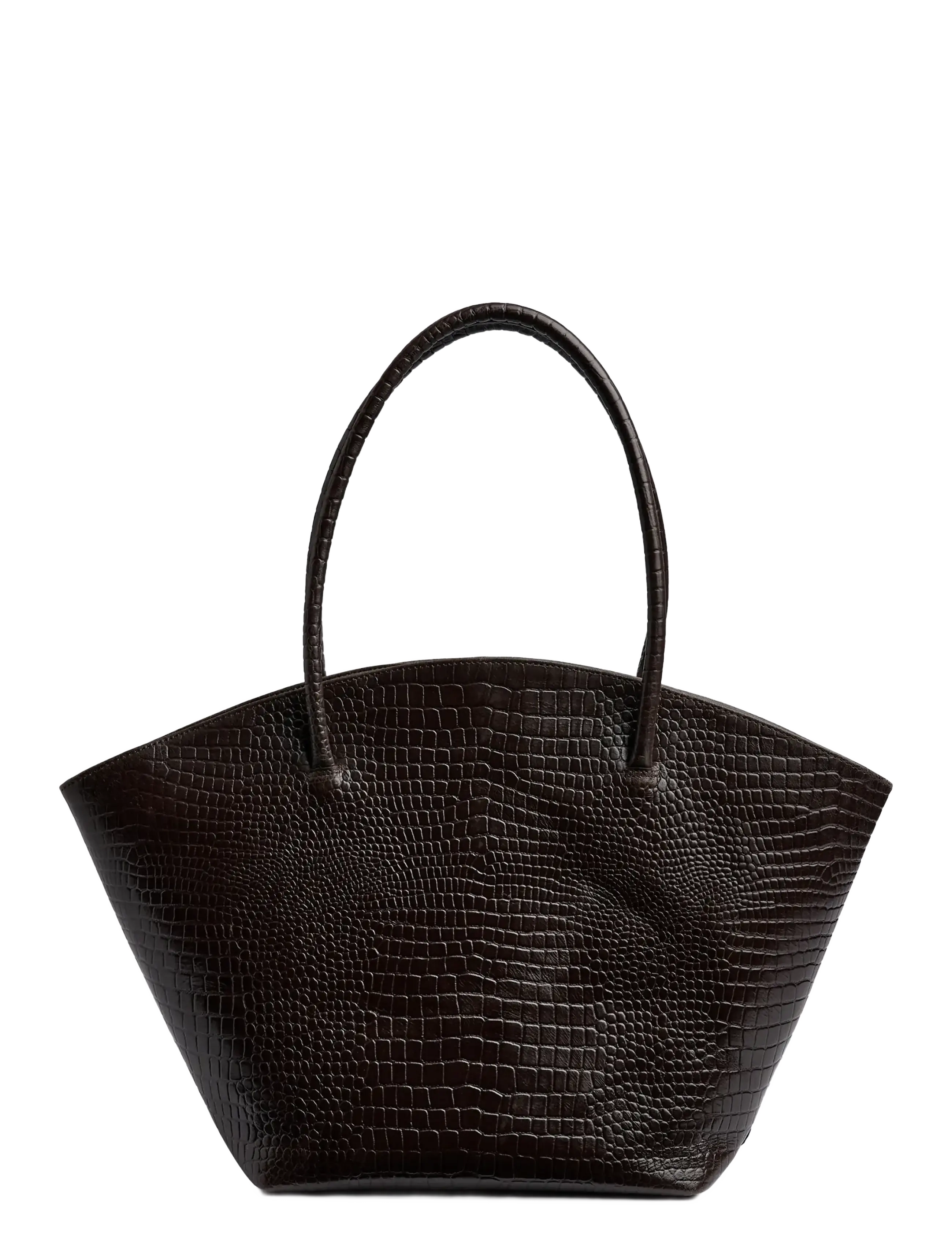 DEPECHE Fashion Favourits Shopper, Kvinder, Krokodillepræget Shopper Taske, Brun, Str: ONE SIZE