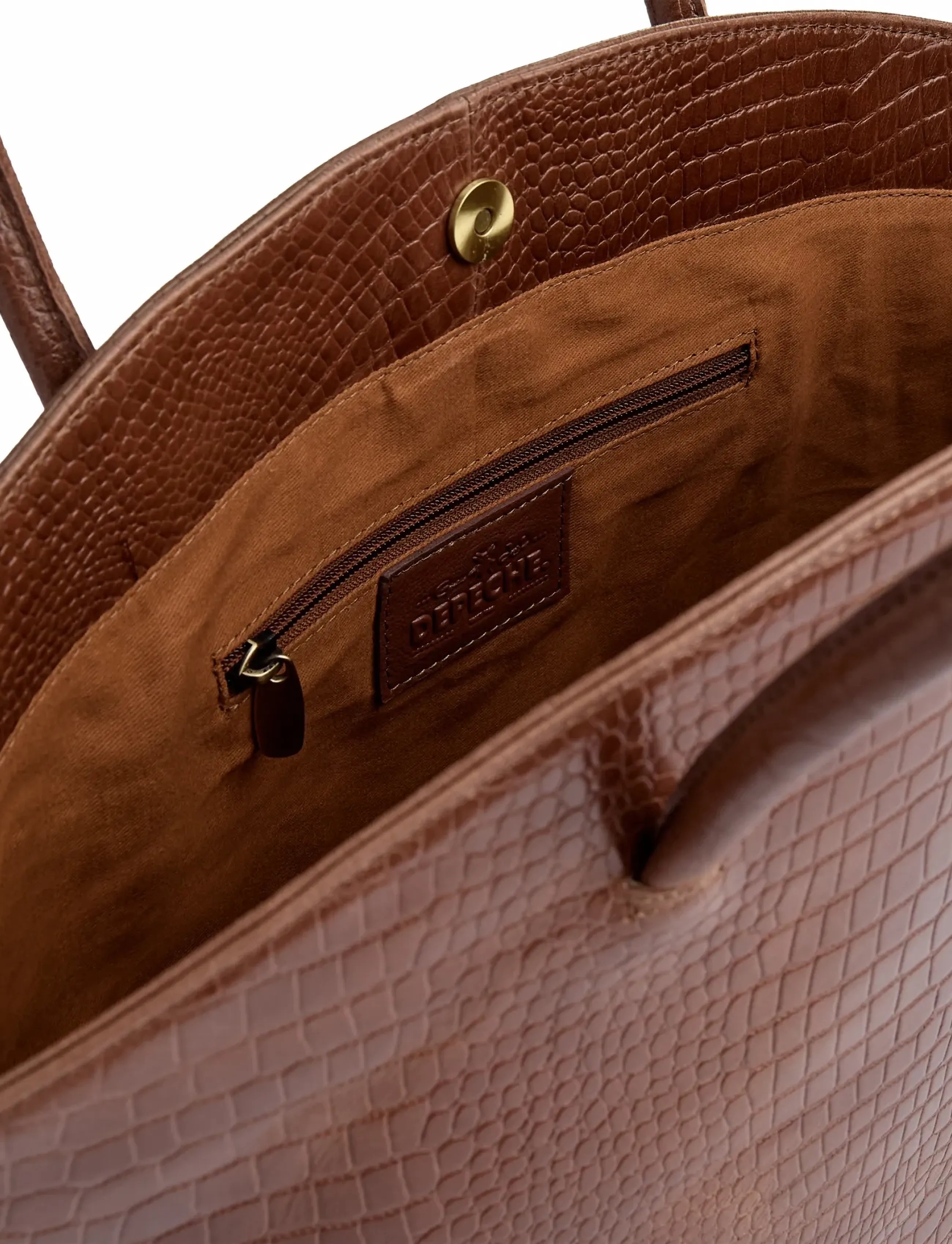 DEPECHE - Fashion Favourits Shopper - shoppers - 326 cognac croco - 2