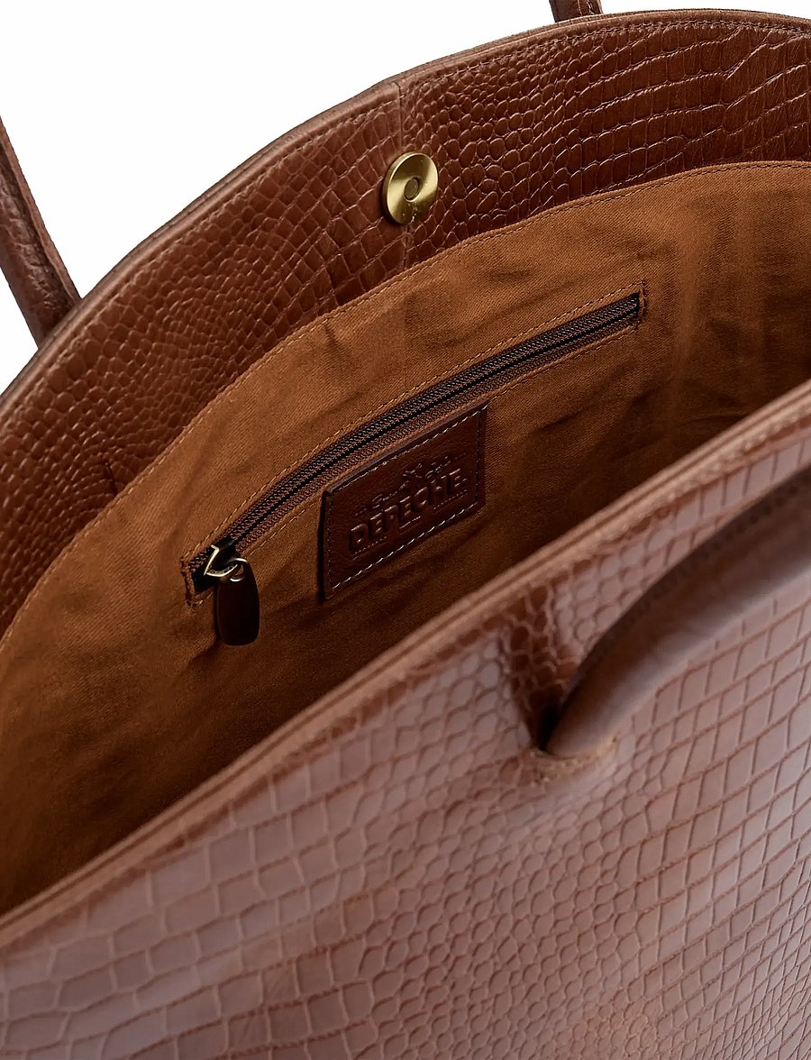 DEPECHE - Fashion Favourits Shopper - shoppers - 326 cognac croco - 2
