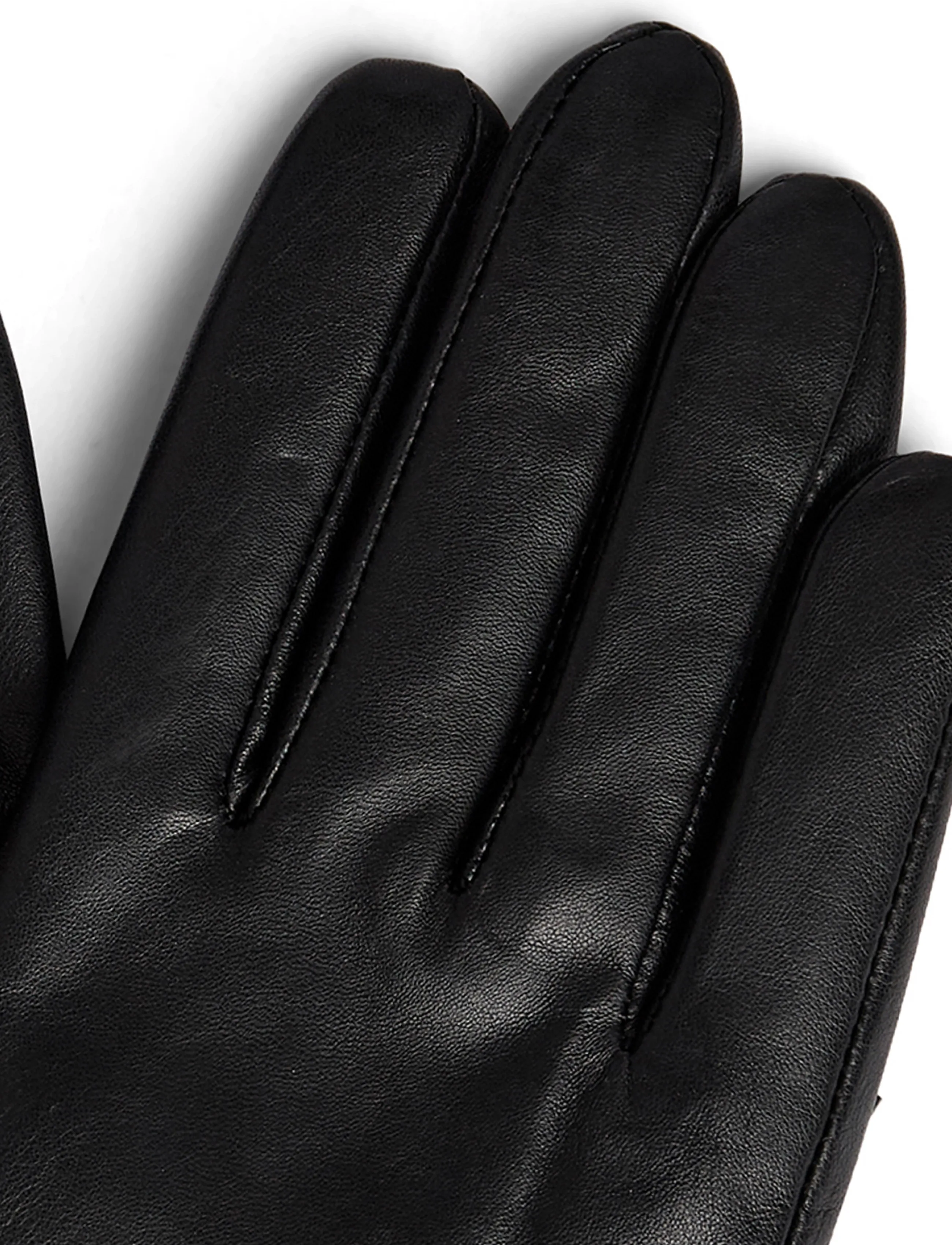 DEPECHE - Gloves with belt - nahast kindad - 099 black (nero) - 2