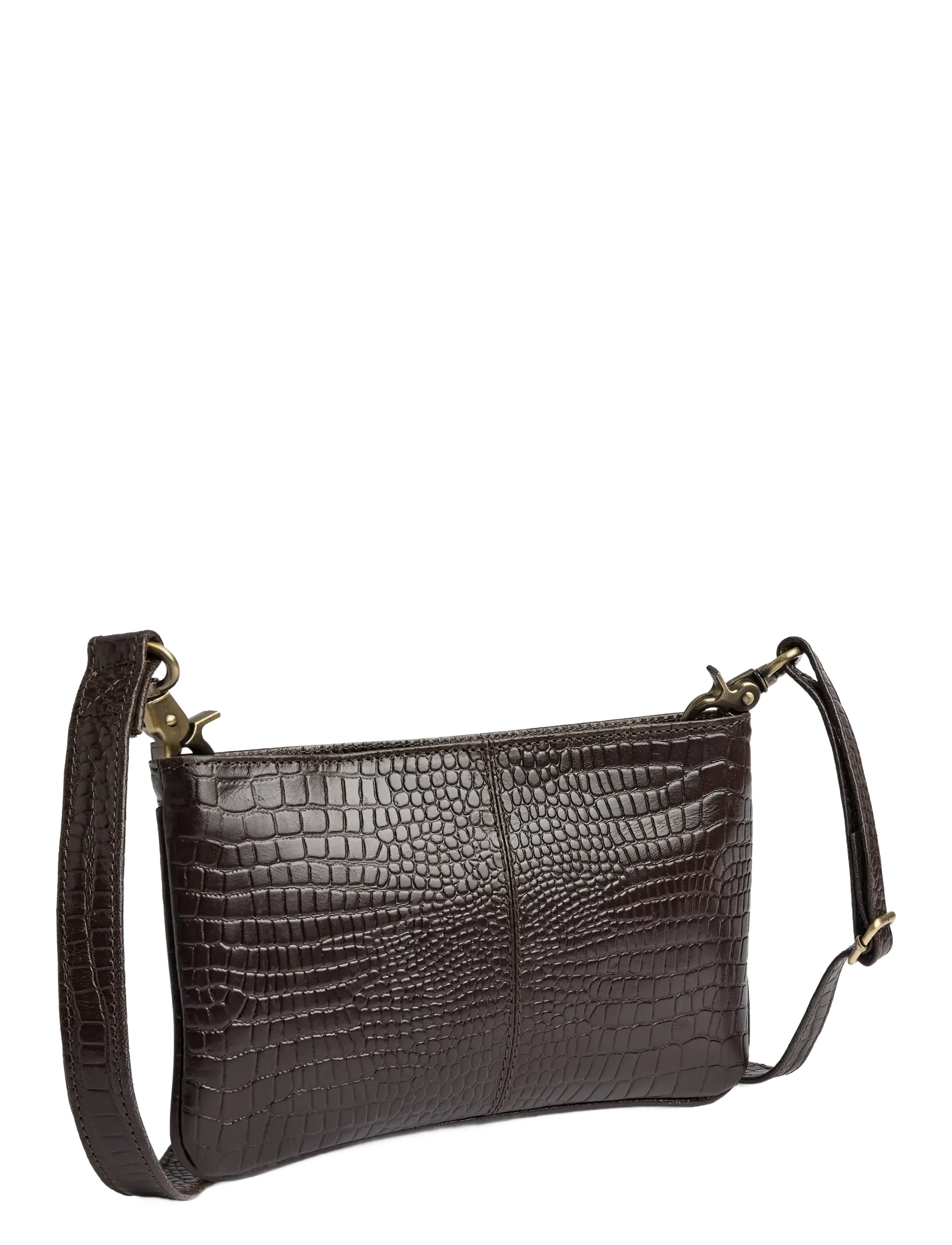 DEPECHE - Fashion Favourites Clutch - crossbody bags - 265 brown croco - 1