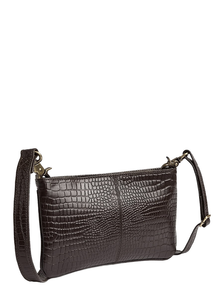 DEPECHE - Fashion Favourites Clutch - crossbody bags - 265 brown croco - 1
