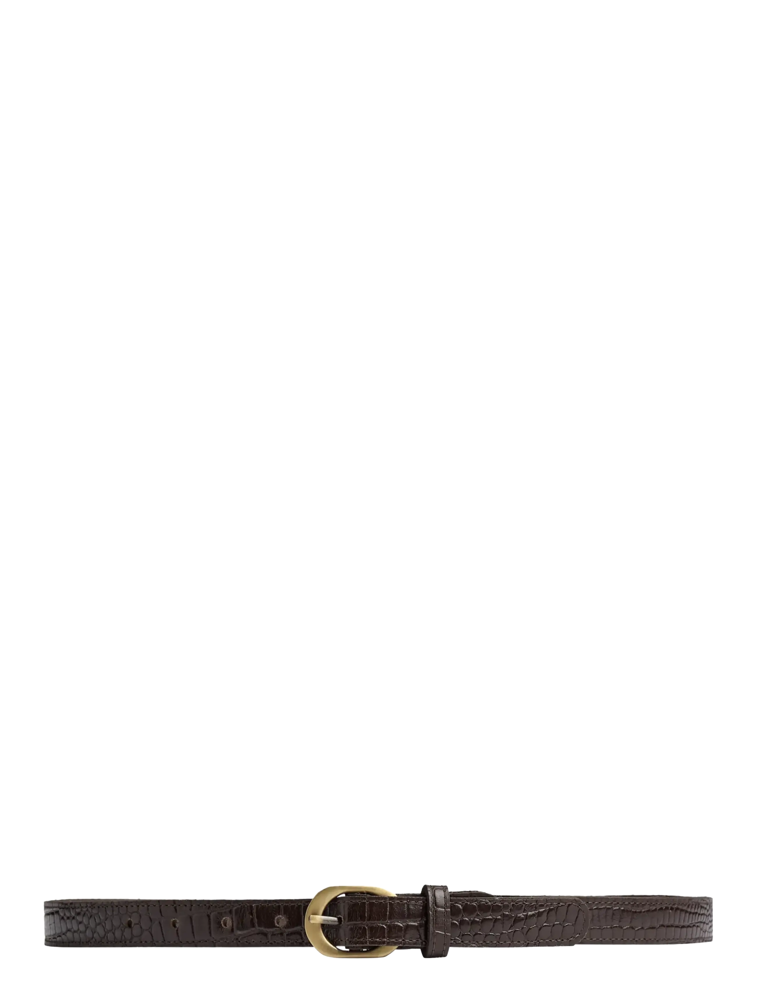 DEPECHE Fashion Favourites Belt - Nyheder - 265 BROWN CROCO / brown