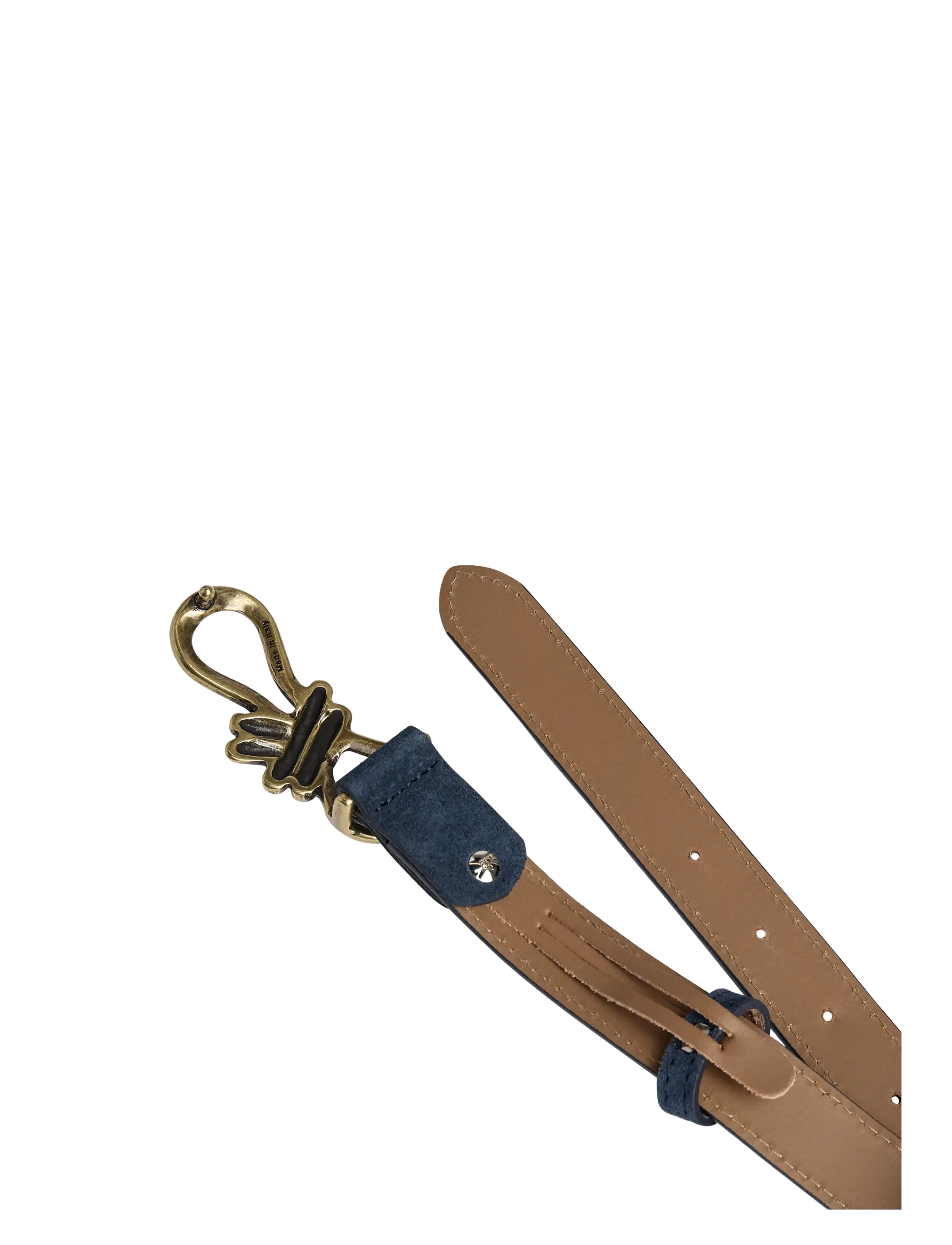 DEPECHE - Narrow Belt - leather belts - 031 ocean - 1