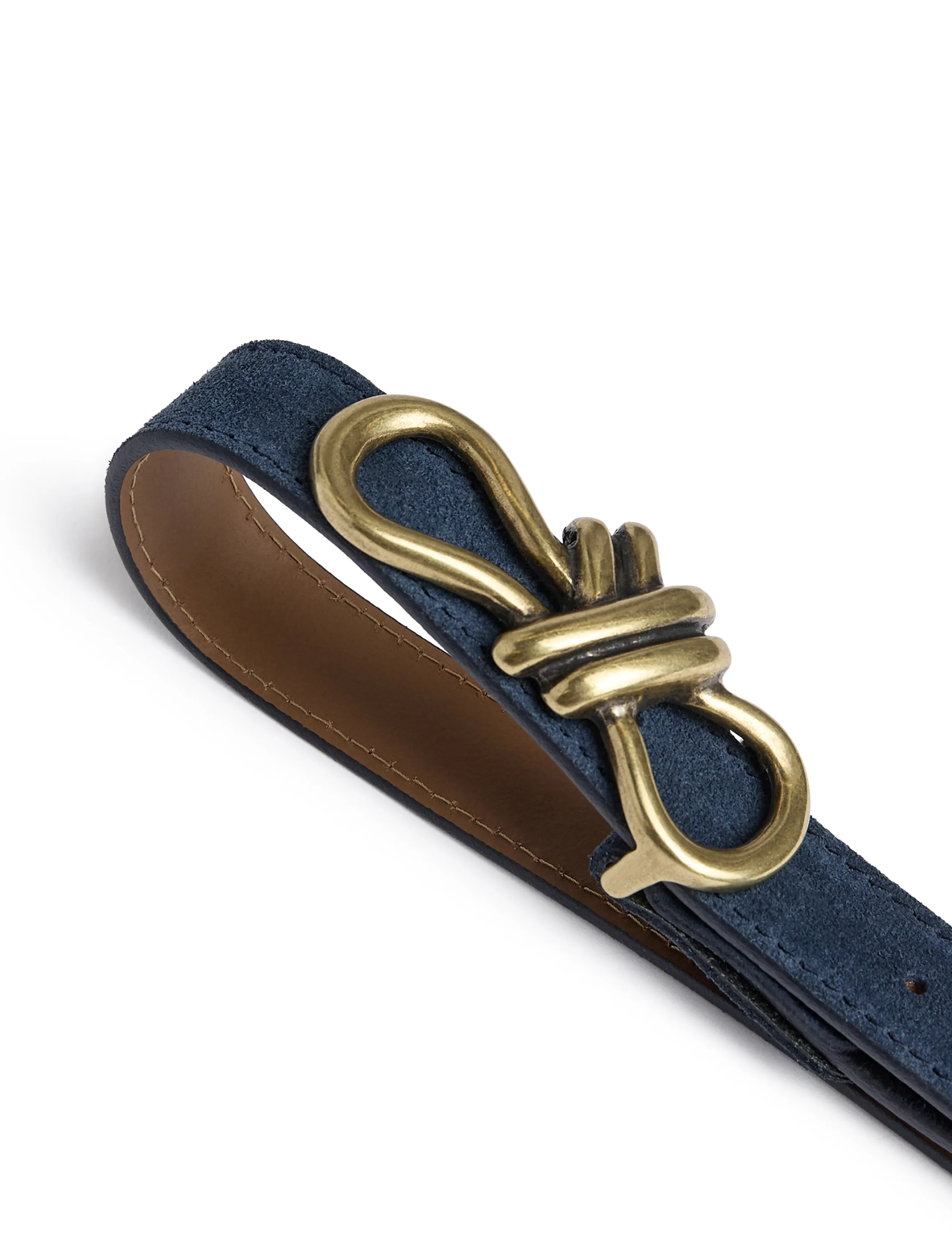 DEPECHE - Narrow Belt - leather belts - 031 ocean - 2